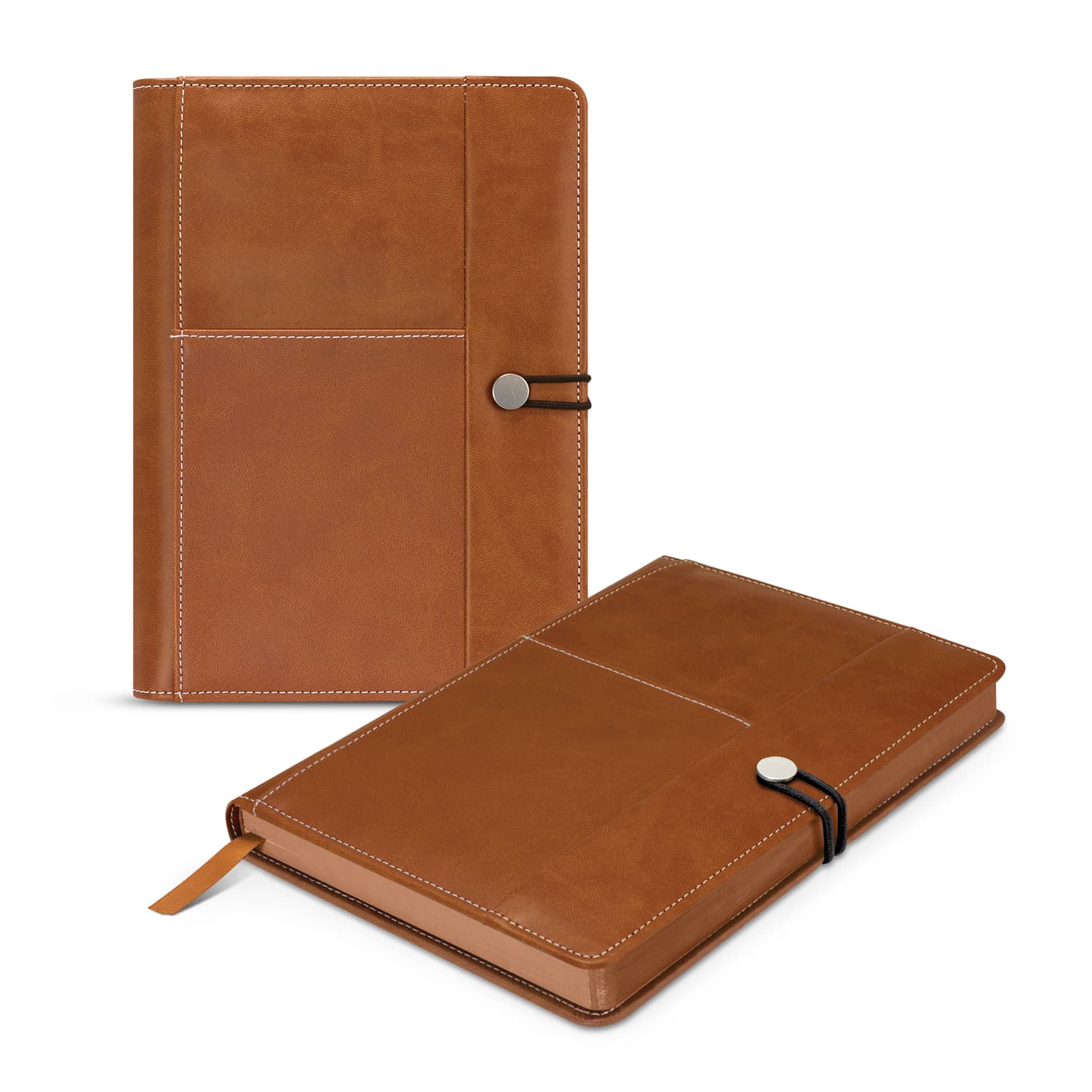 Melrose Notebook · Brown · front