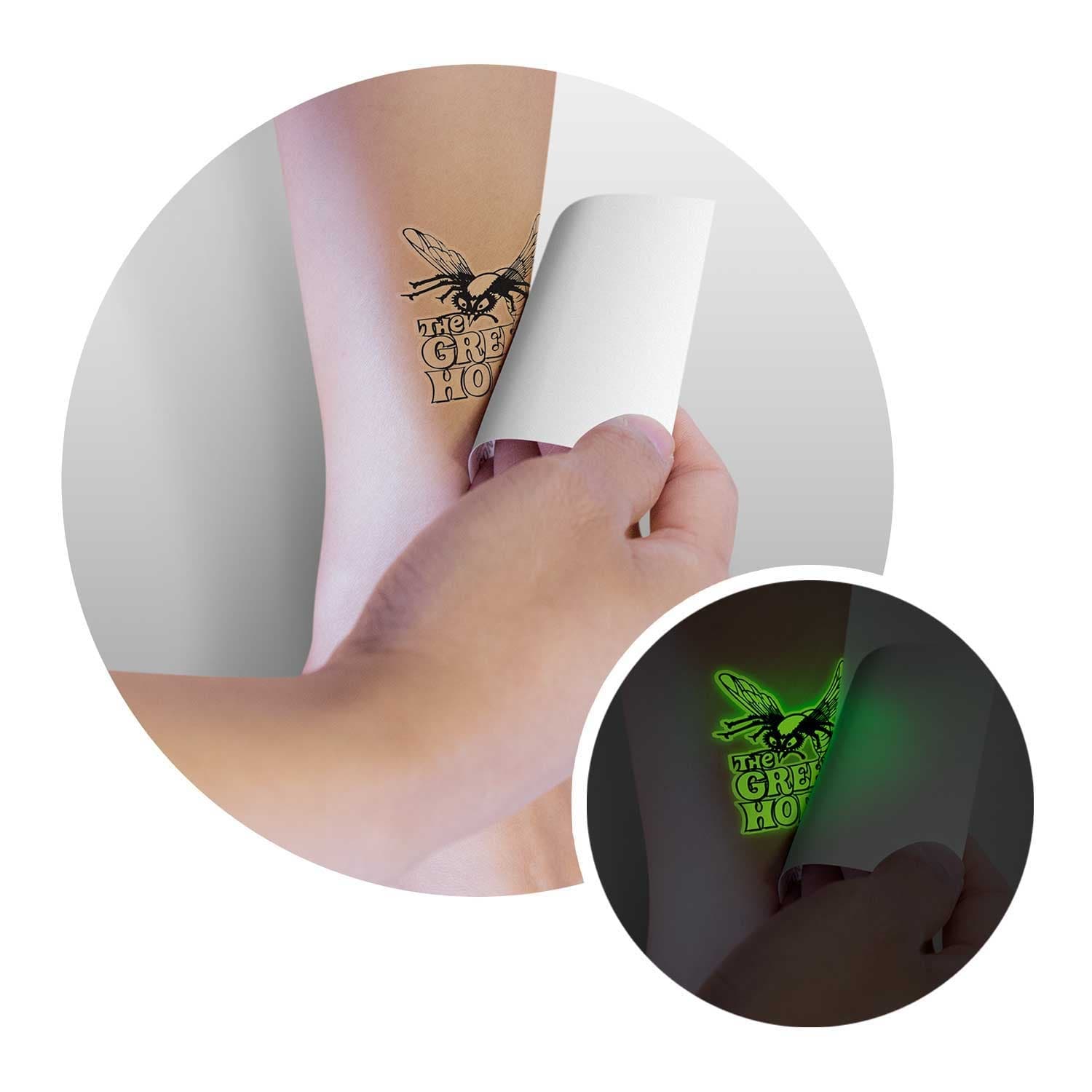 Temporary Tattoo Glow in the Dark - 51mm x 51mm · Product view