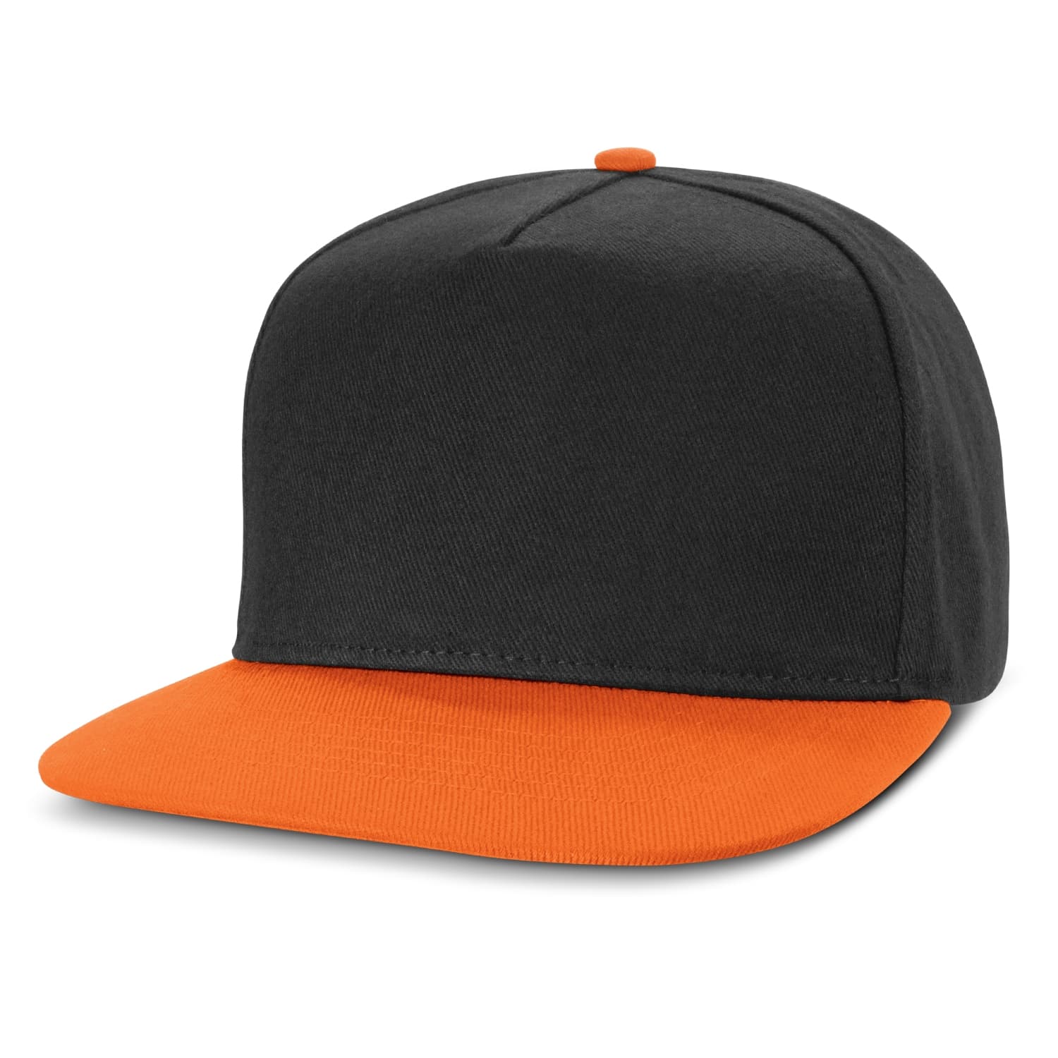 Crusade Flat Peak Cap · Black/Orange · colour reference