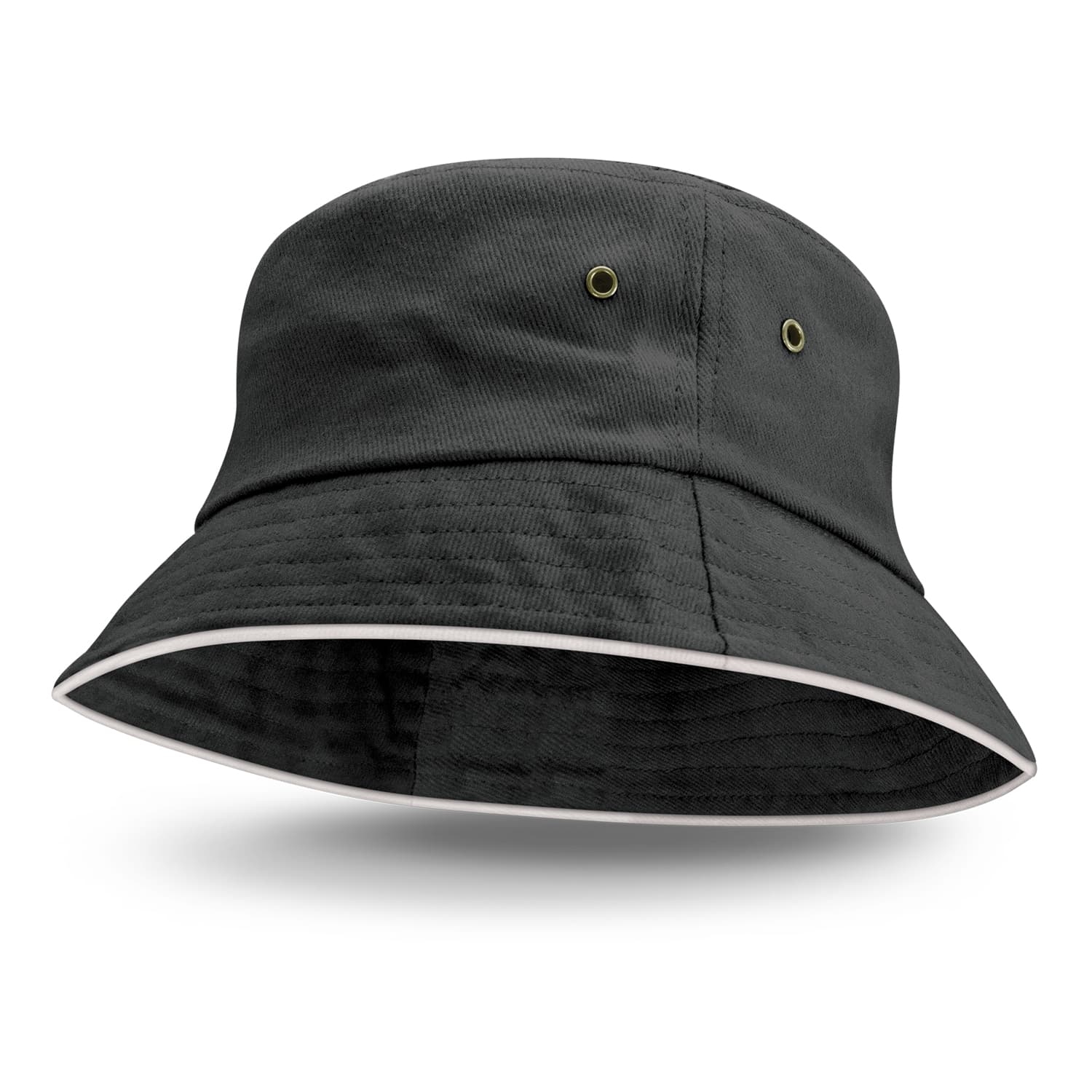 Bondi Bucket Hat White Sandwich Trim