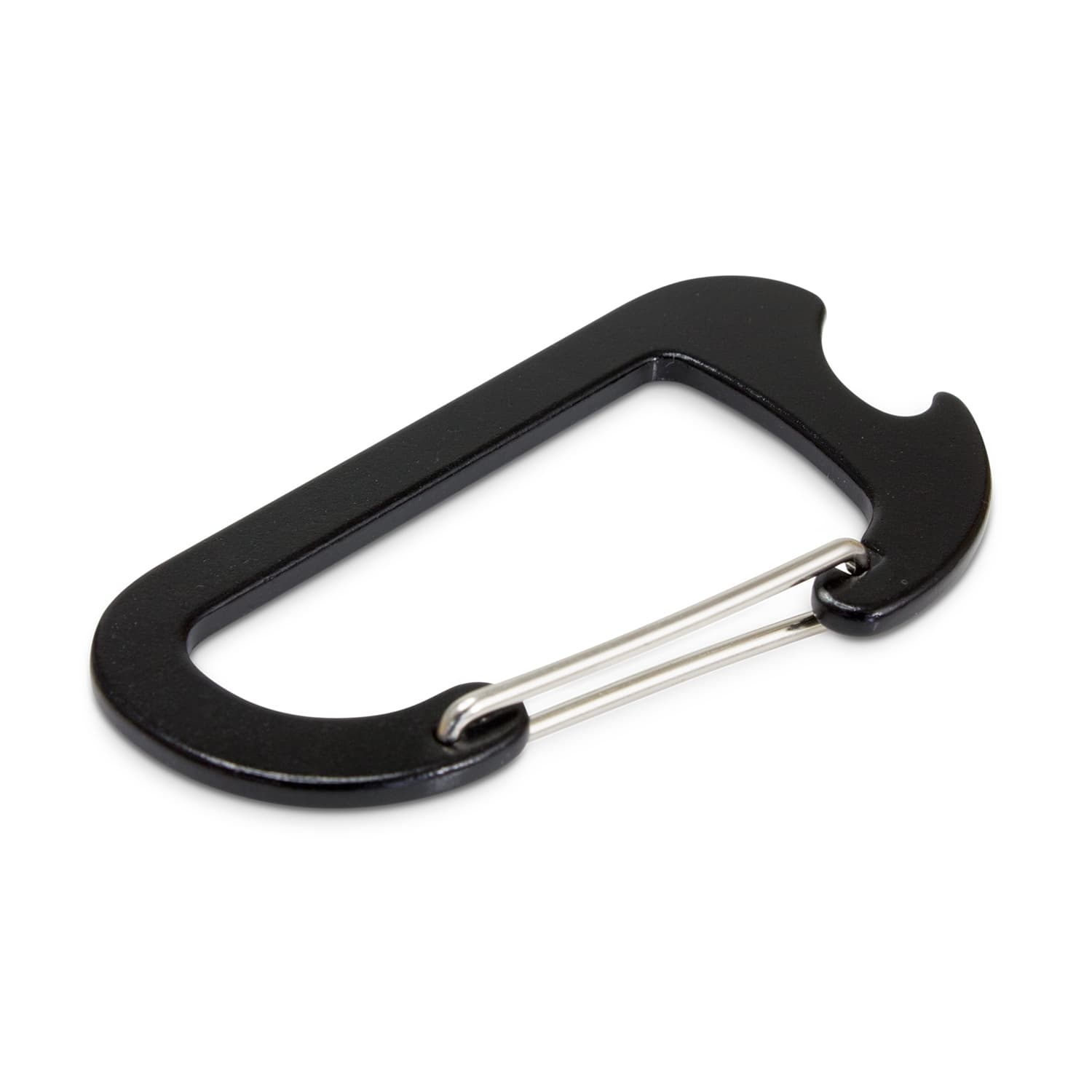 Carabiner Bottle Opener · Black · front
