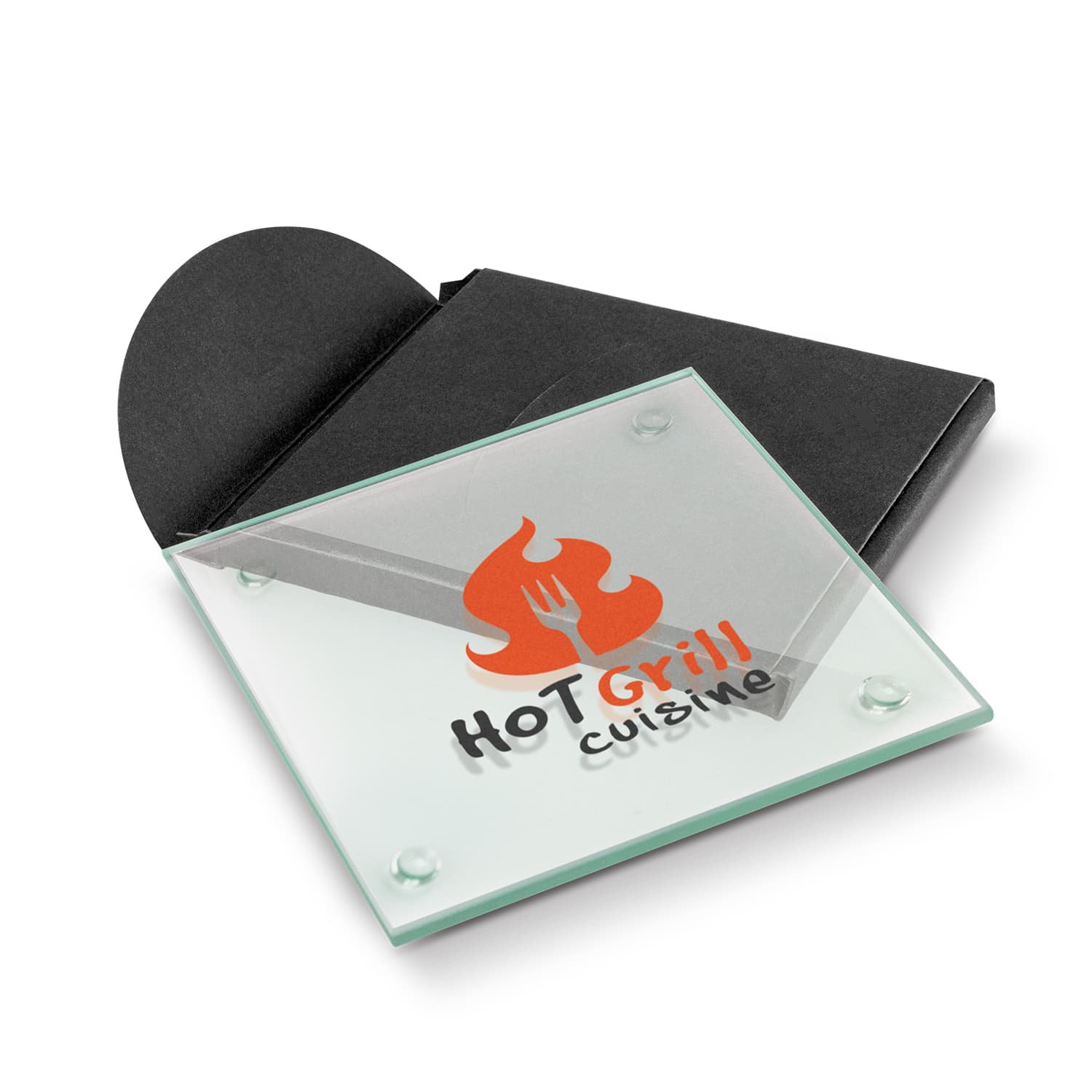 Venice Single Glass Coaster - Square · Product view