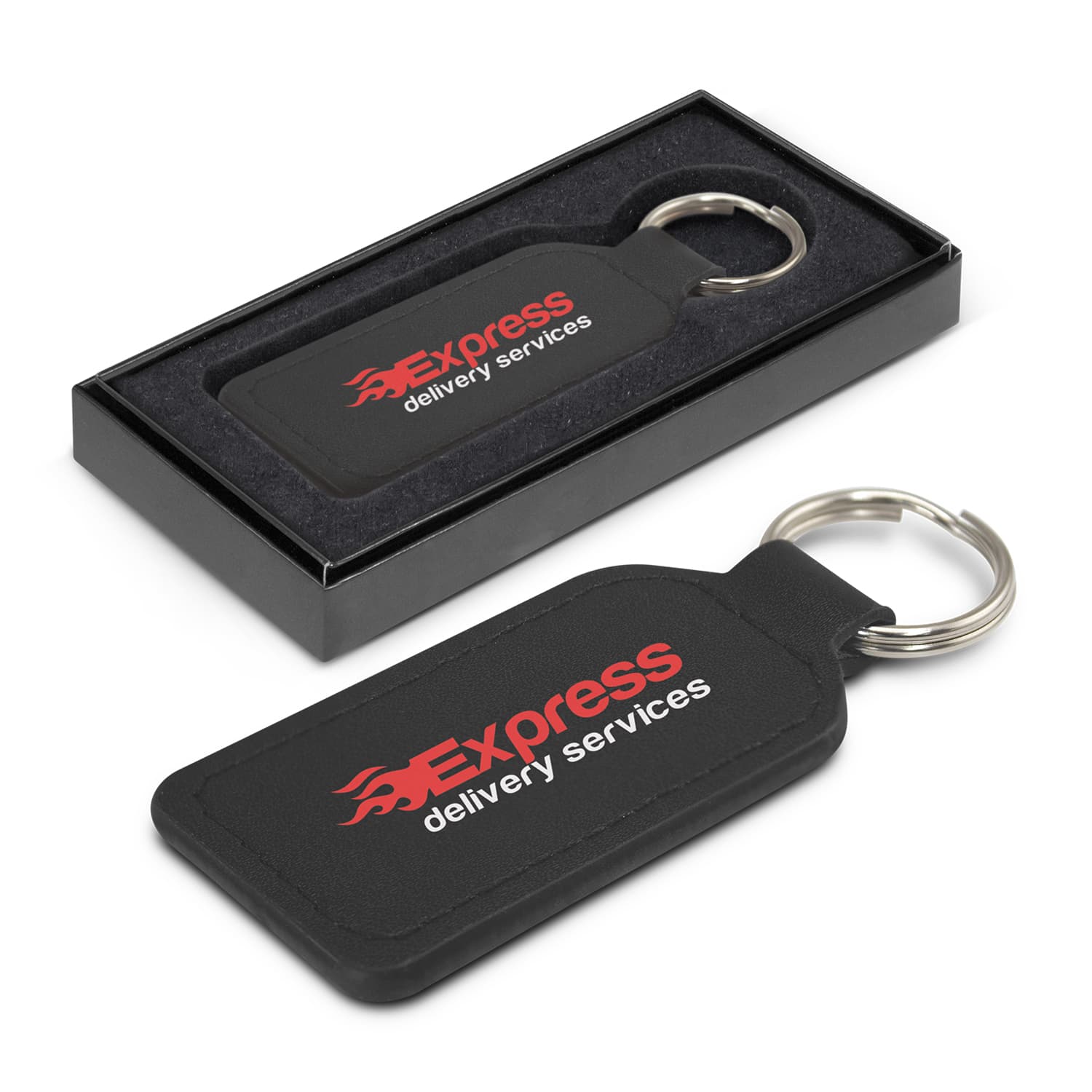 Prince Leather Key Ring  - Rectangle · Product view
