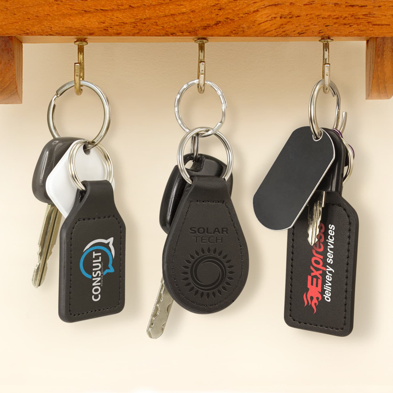 Prince Leather Key Ring - Round · Product view