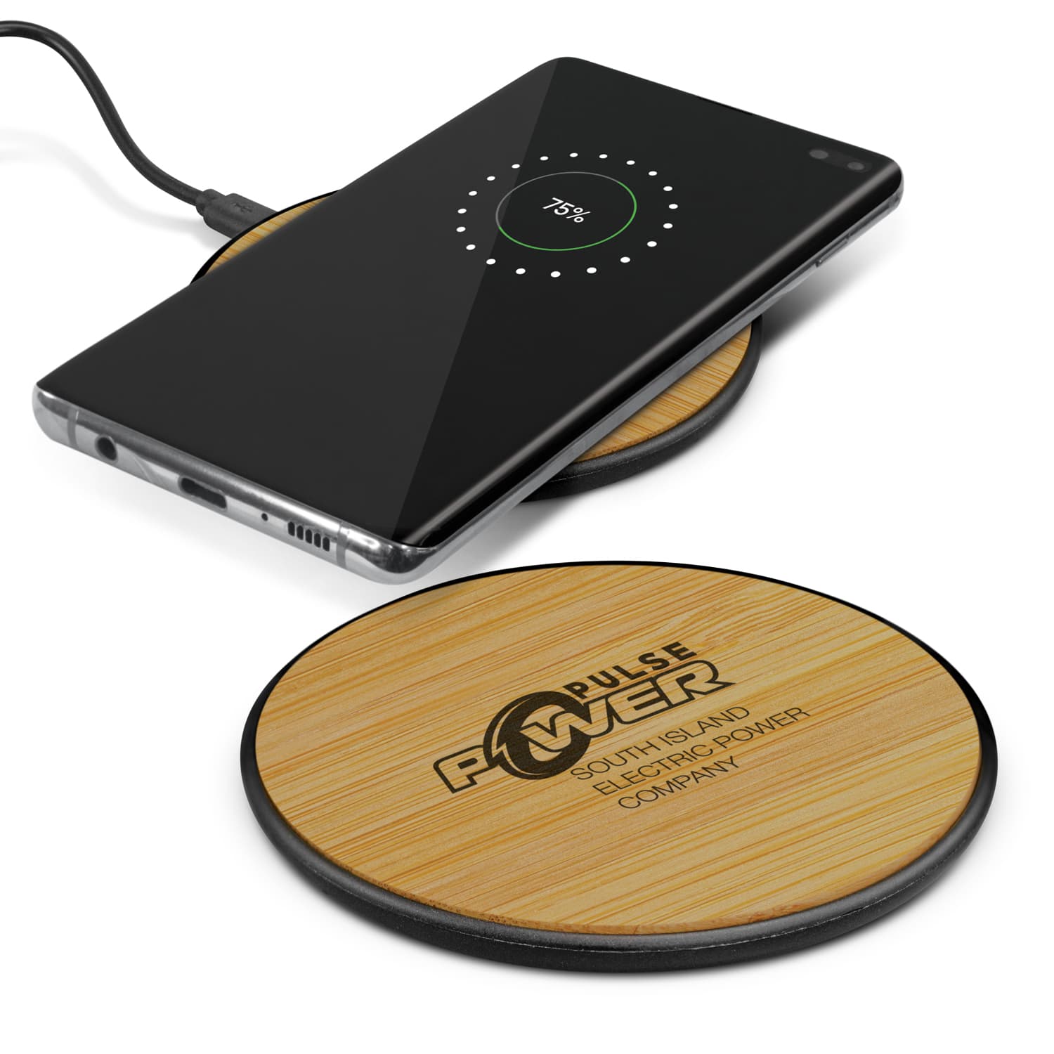 Bamboo 5W Wireless Charger · Product view
