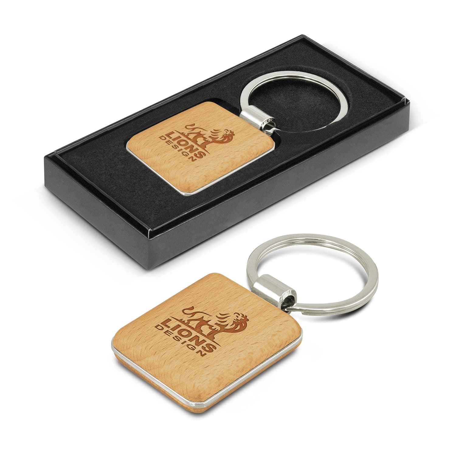Echo Key Ring - Square · Product view