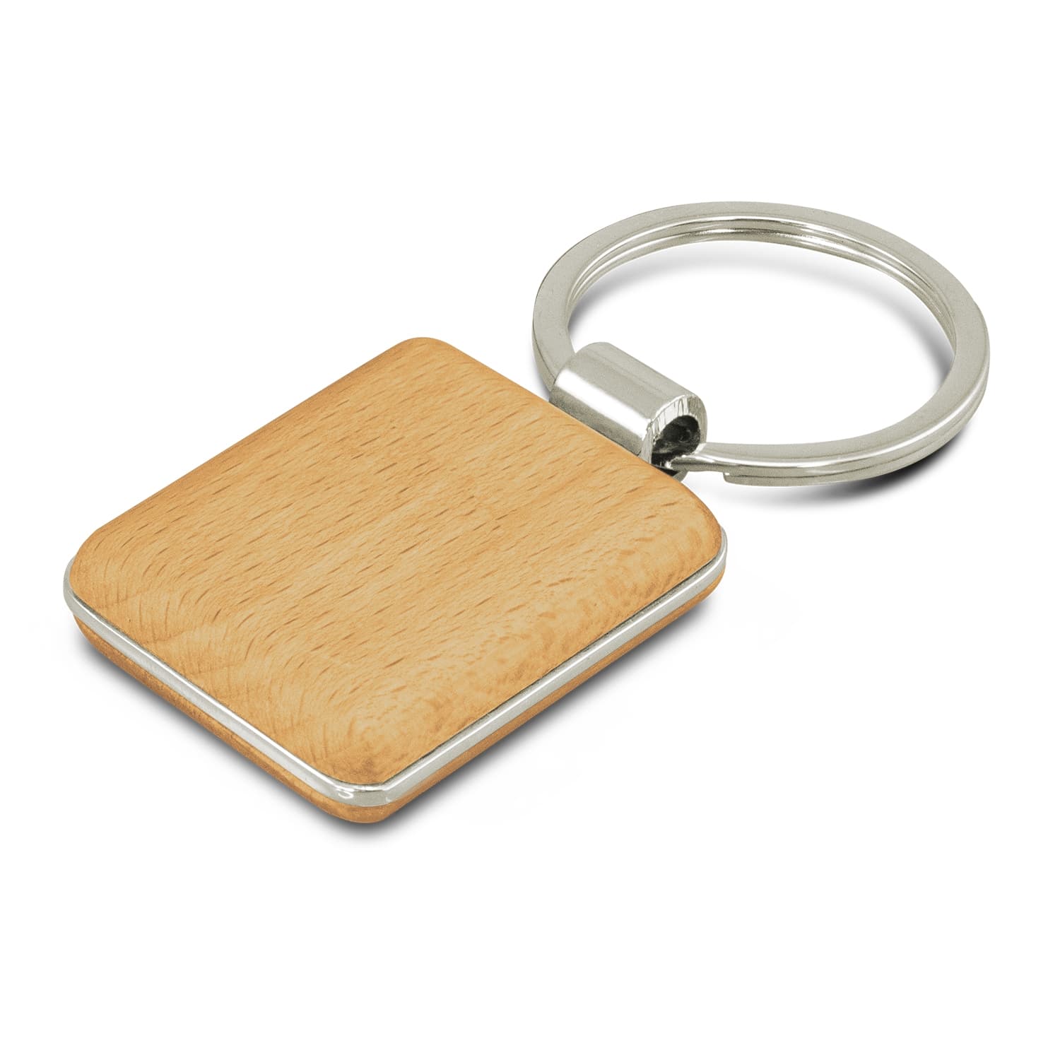 Echo Key Ring - Square · Natural · front