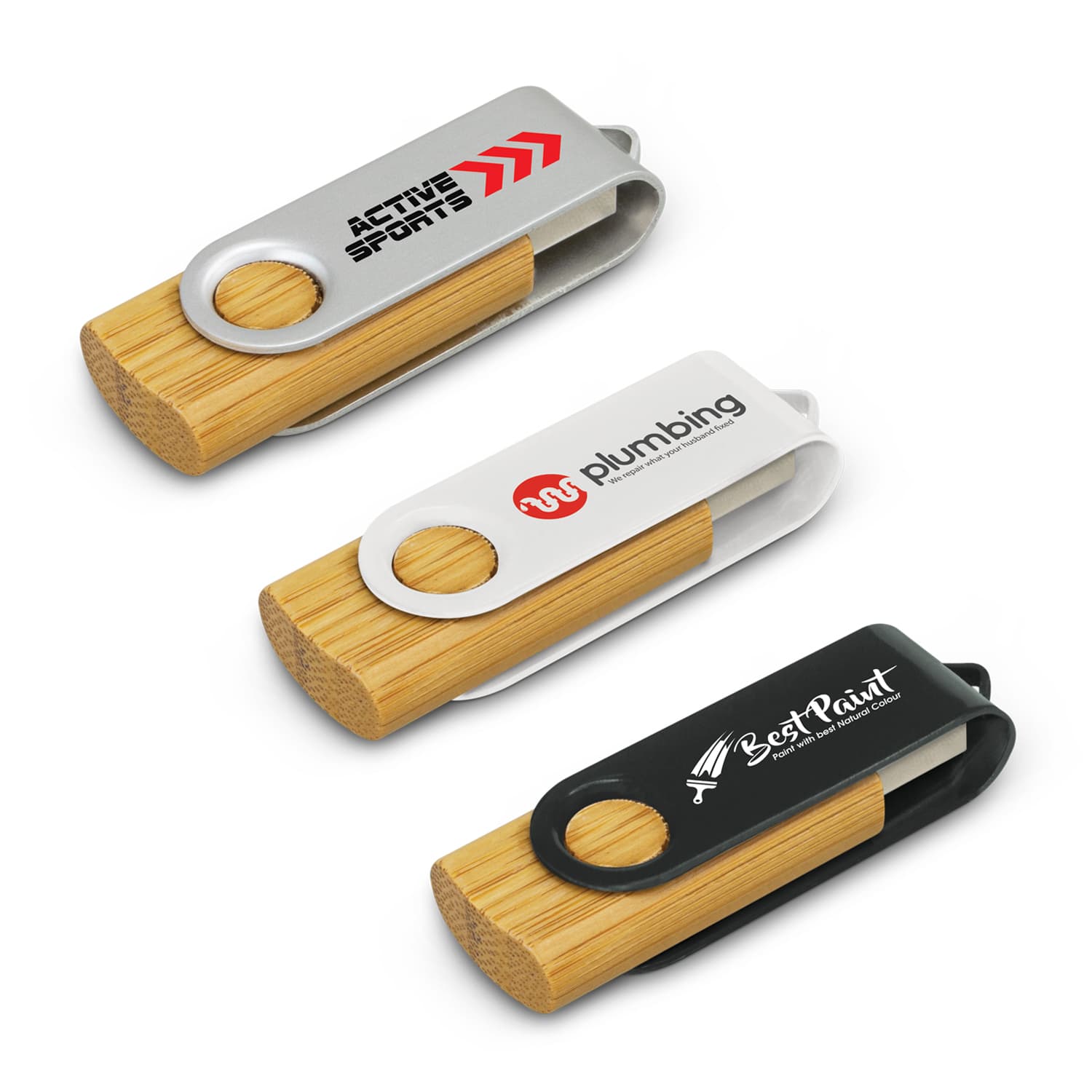 Helix 4GB Bamboo Flash Drive · Product view