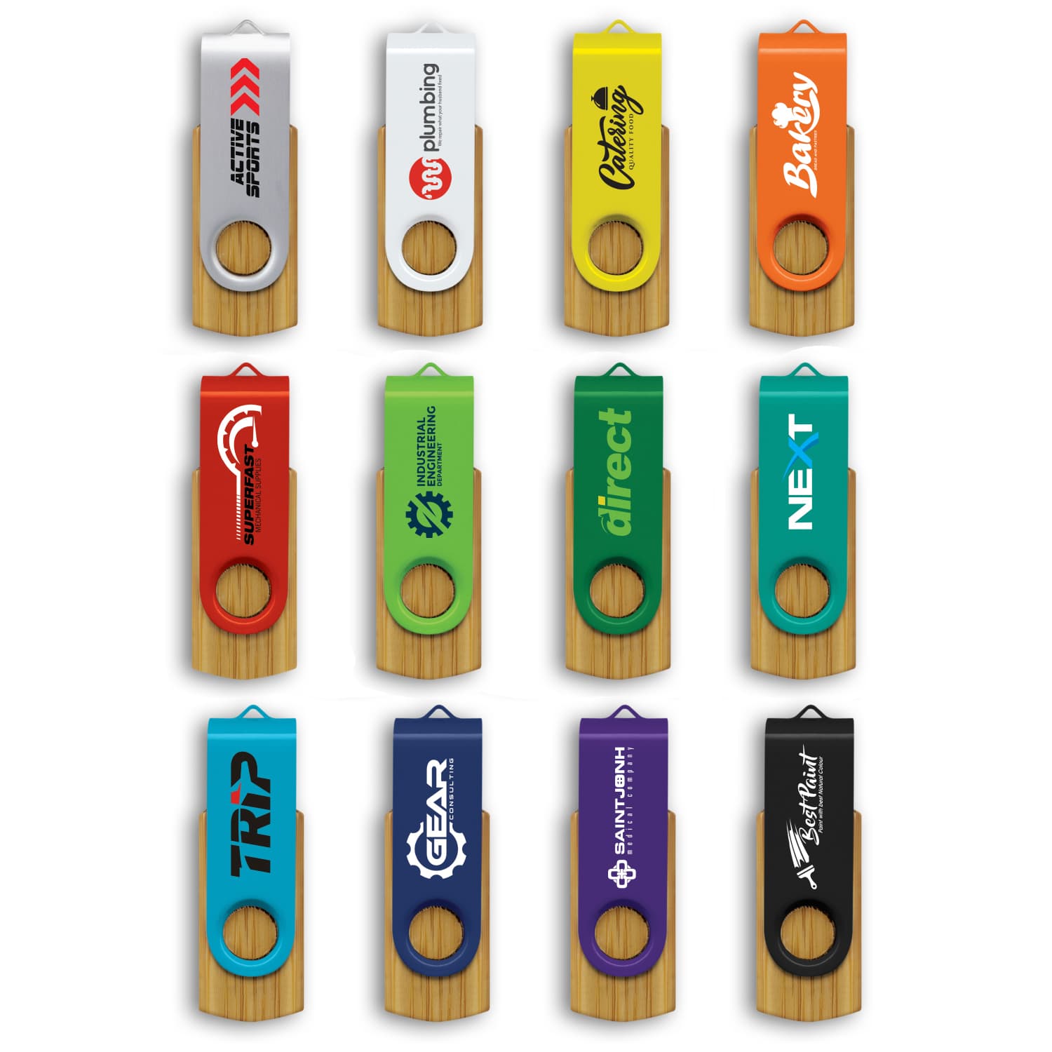 Helix 4GB Bamboo Flash Drive · Product view