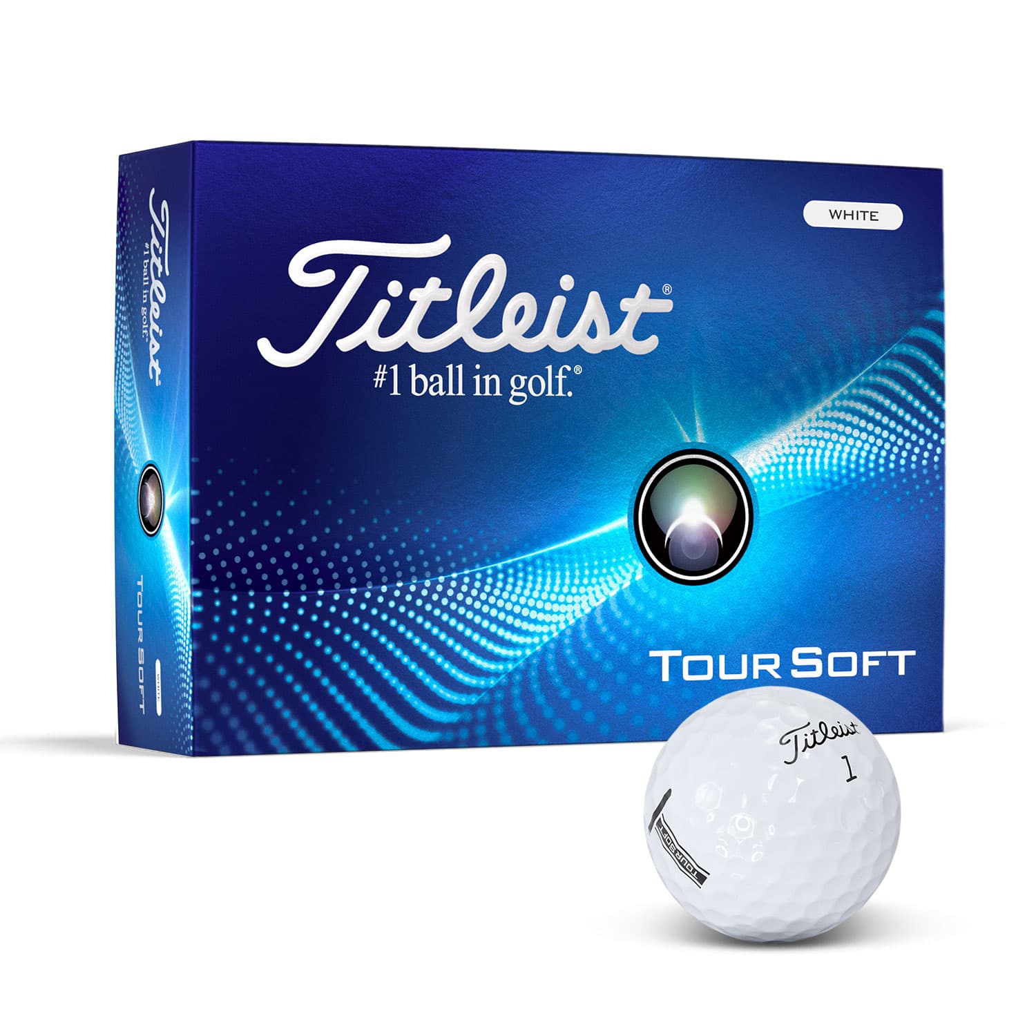 Titleist Tour Soft Golf Ball · White · front