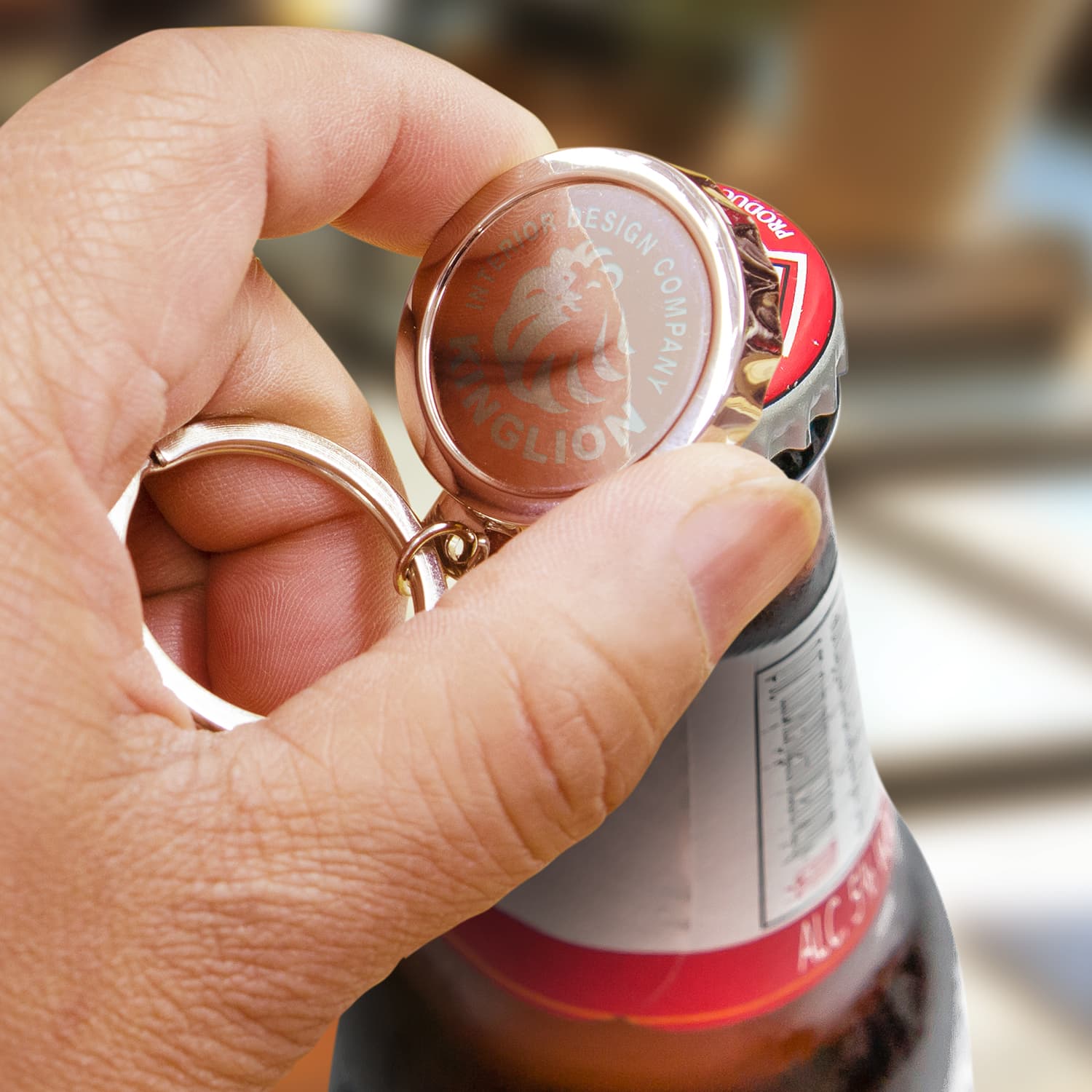 Orleans Bottle Opener Key Ring · Product view