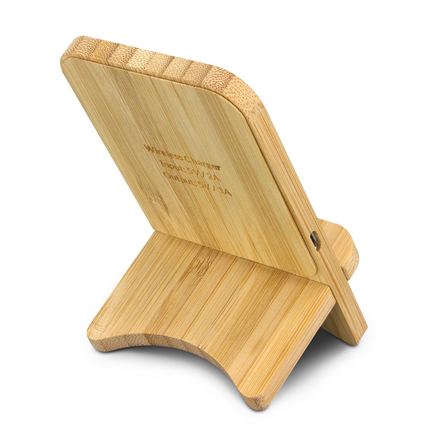 Bamboo Wireless Charging Stand · Product view