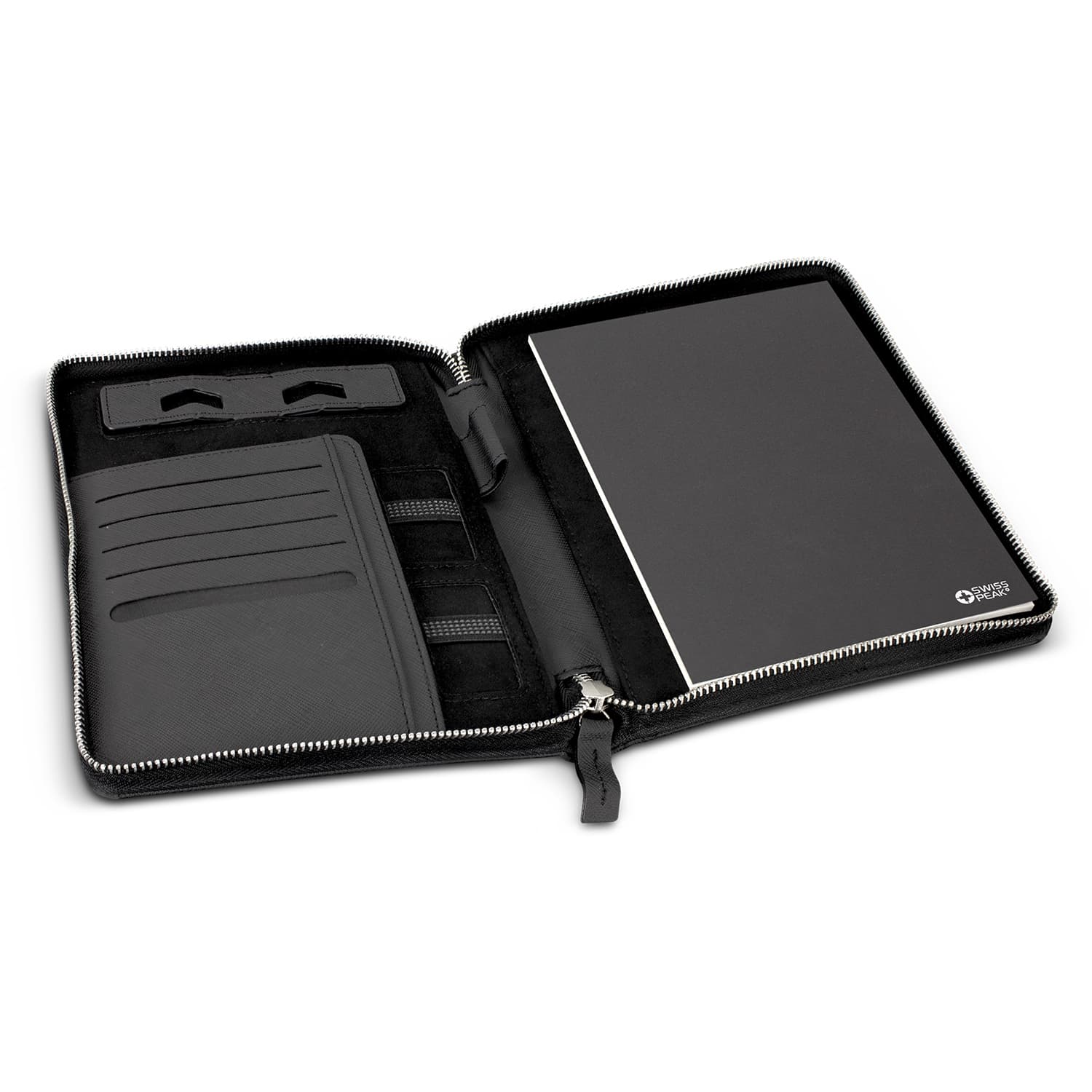 Swiss Peak Heritage A5 Portfolio with Zipper · Product view