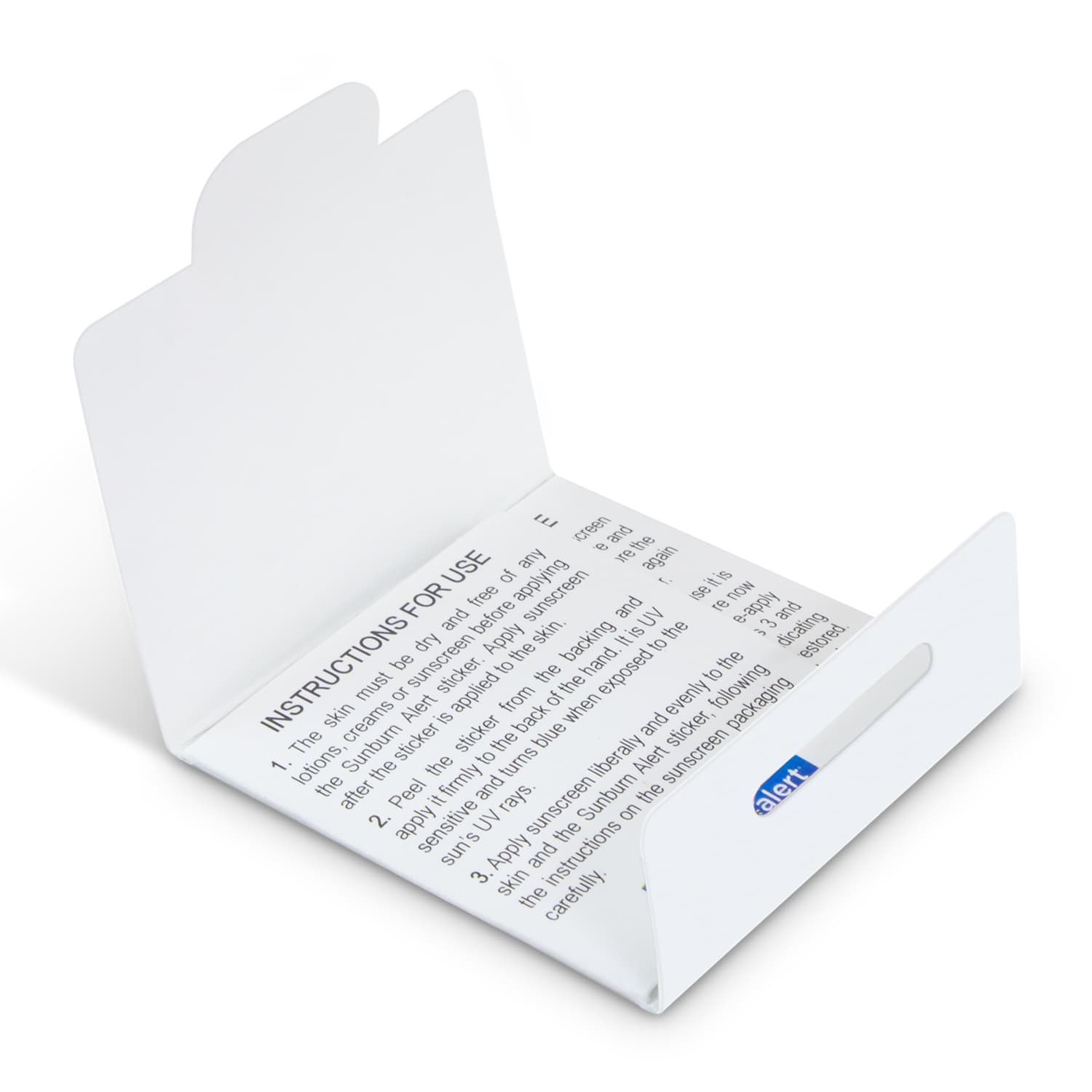 Sunburn Alert Stickers · Product view