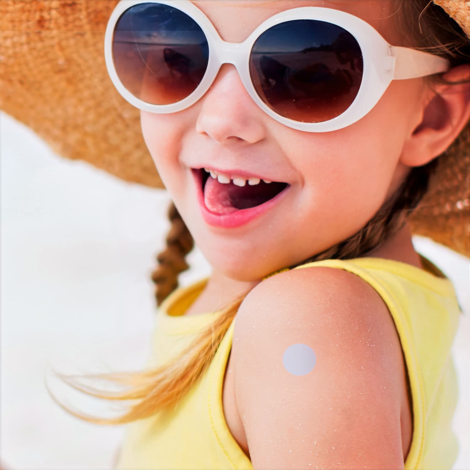 Sunburn Alert Stickers · Product view