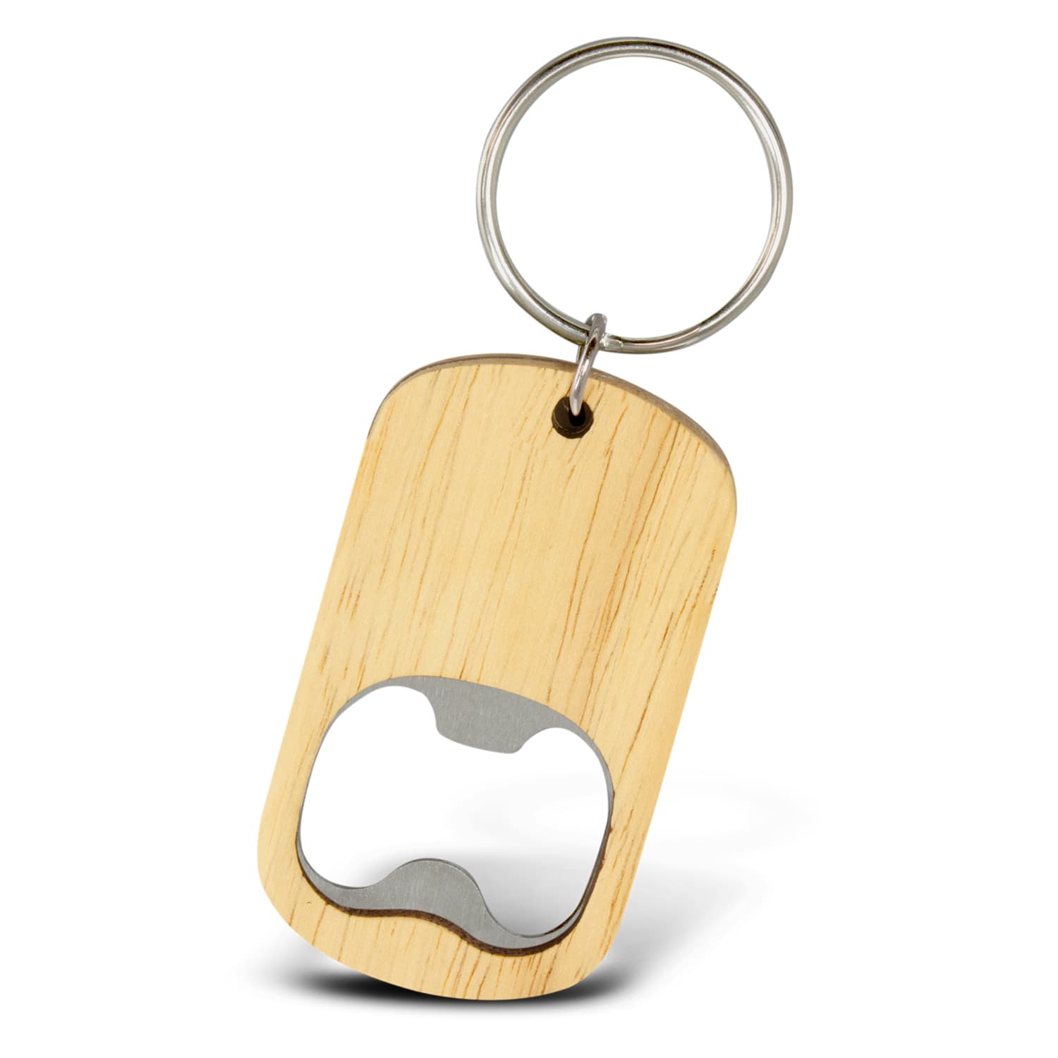 Malta Bottle Opener Key Ring · Natural · front