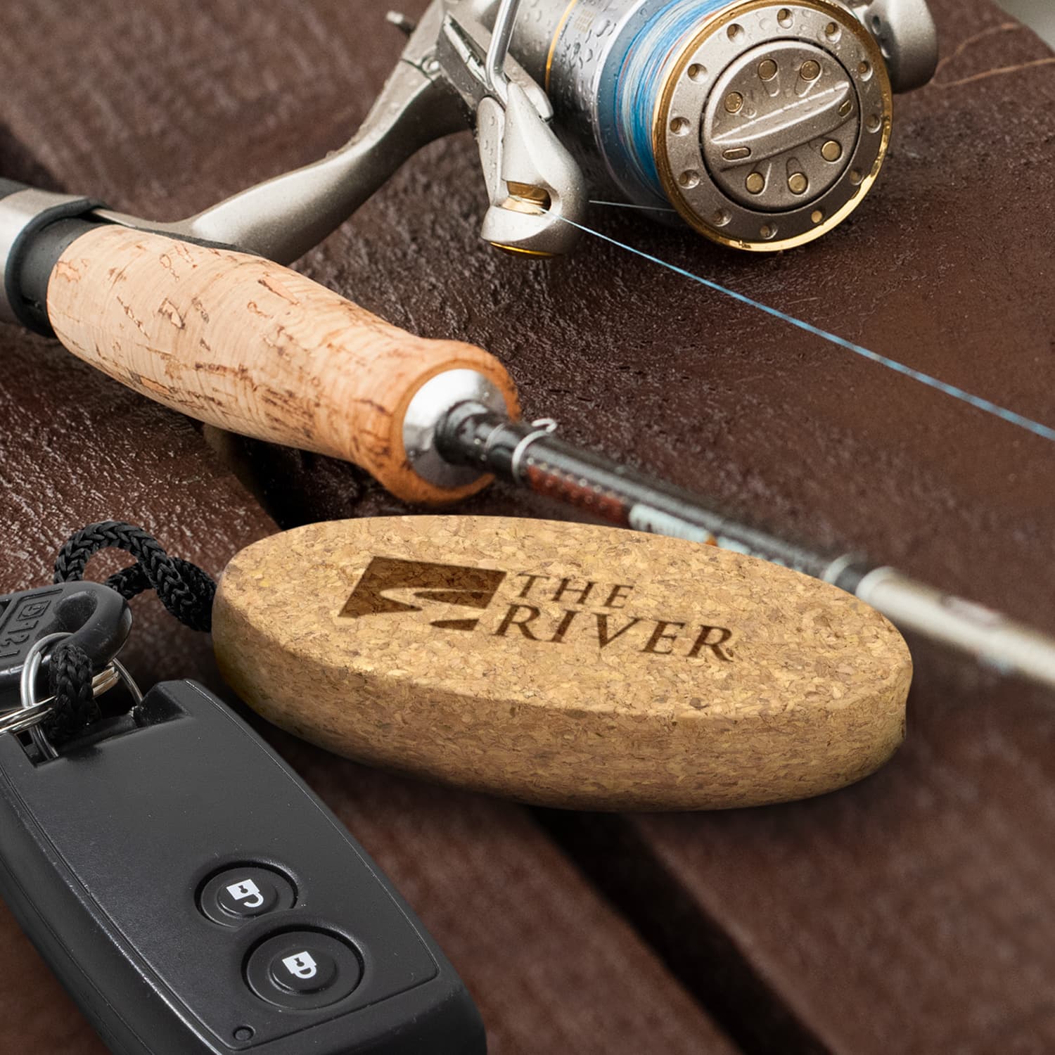 Cork Floating Key Ring · Product view