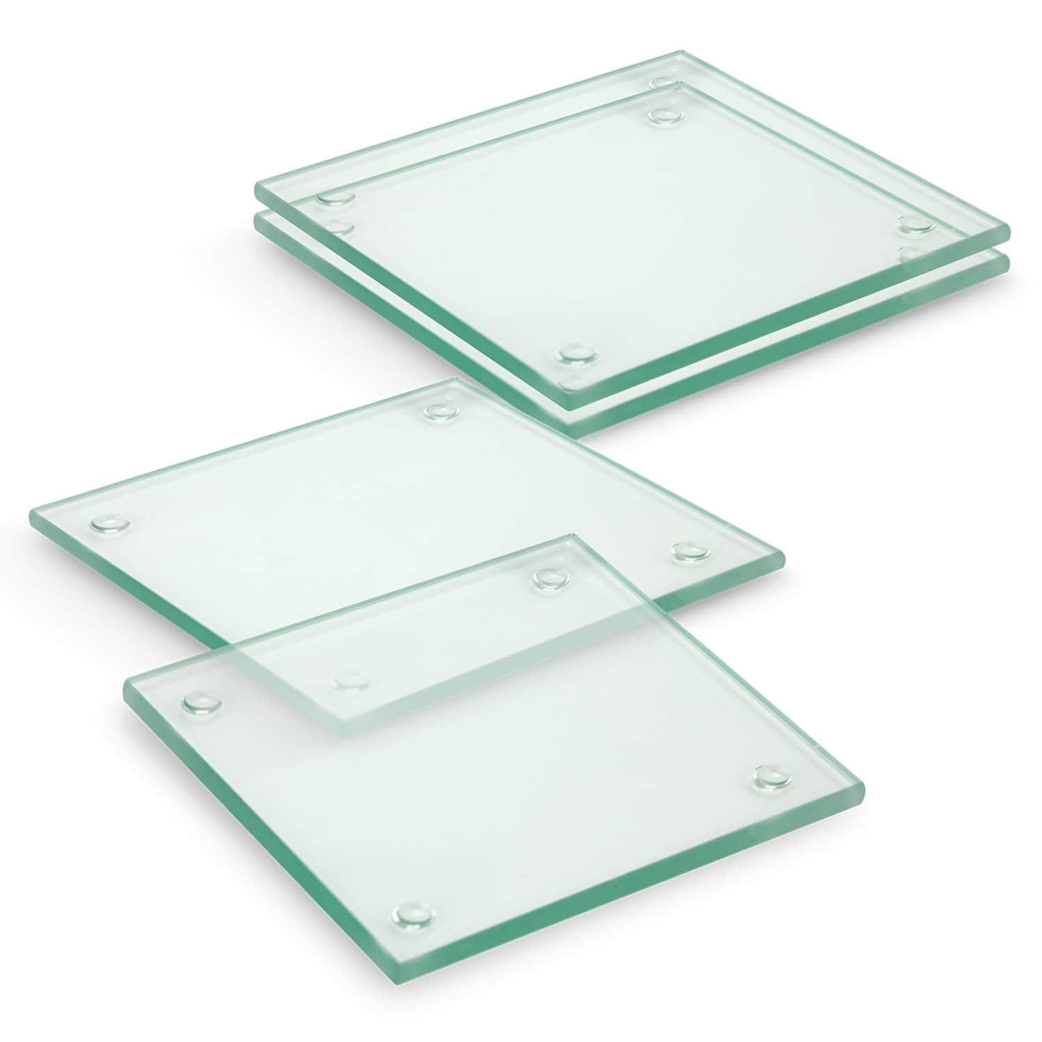 Venice Glass Coaster - Set of 4 - Square - Full Colour · Product view