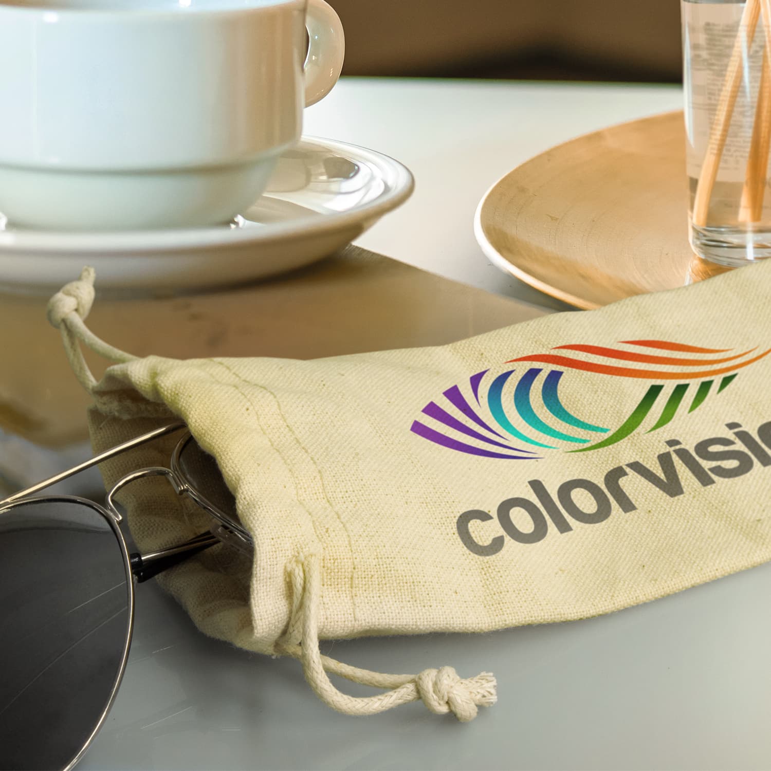 Cotton Sunglass Pouch · Product view