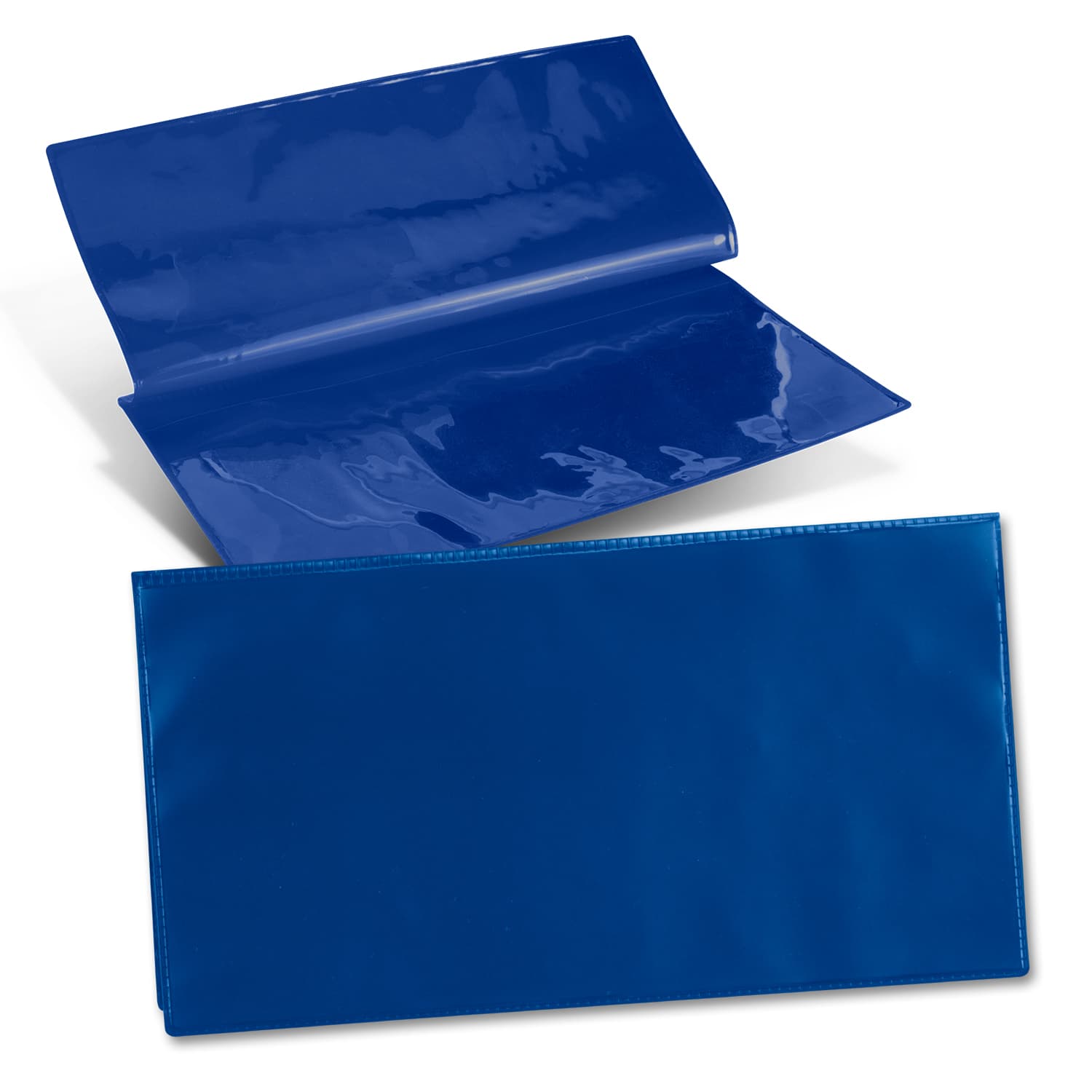Vinyl Travel Wallet · Blue · front