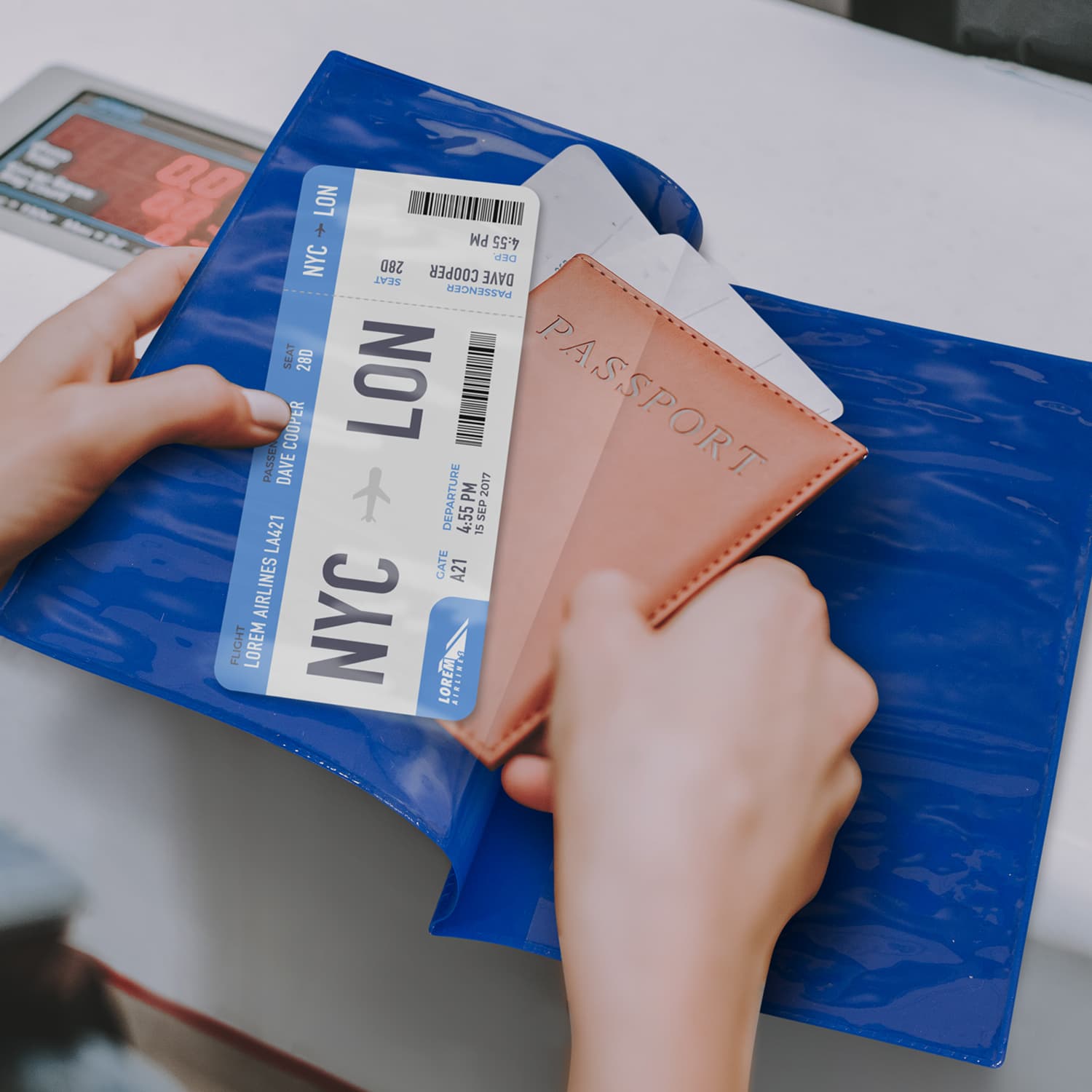 Vinyl Travel Wallet · Product view