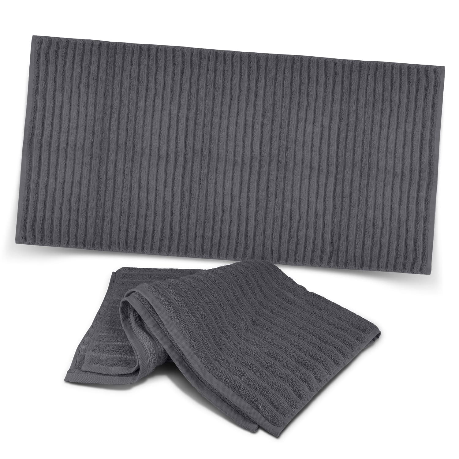 Palms Luxury Towel · Charcoal · front
