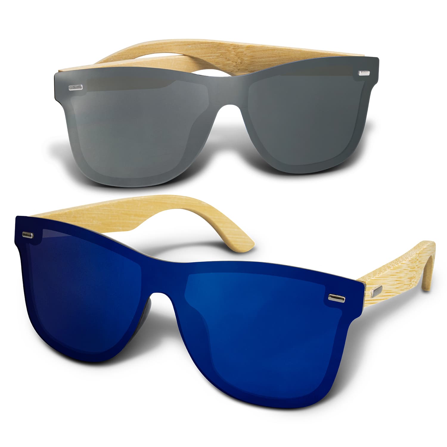 Ryder Mirror Lens Sunglasses - Bamboo · Product view