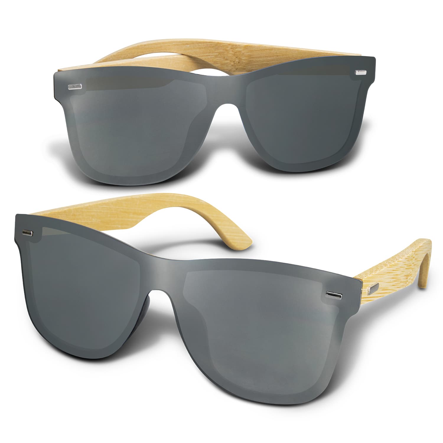 Ryder Mirror Lens Sunglasses - Bamboo · Product view