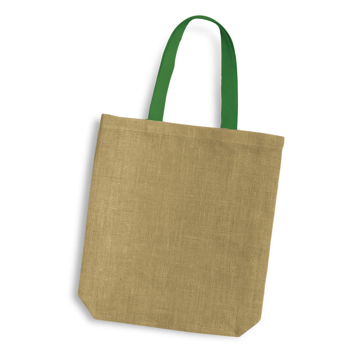 Thera Jute Tote Bag Coloured Handles 11L · Kelly Green · colour reference