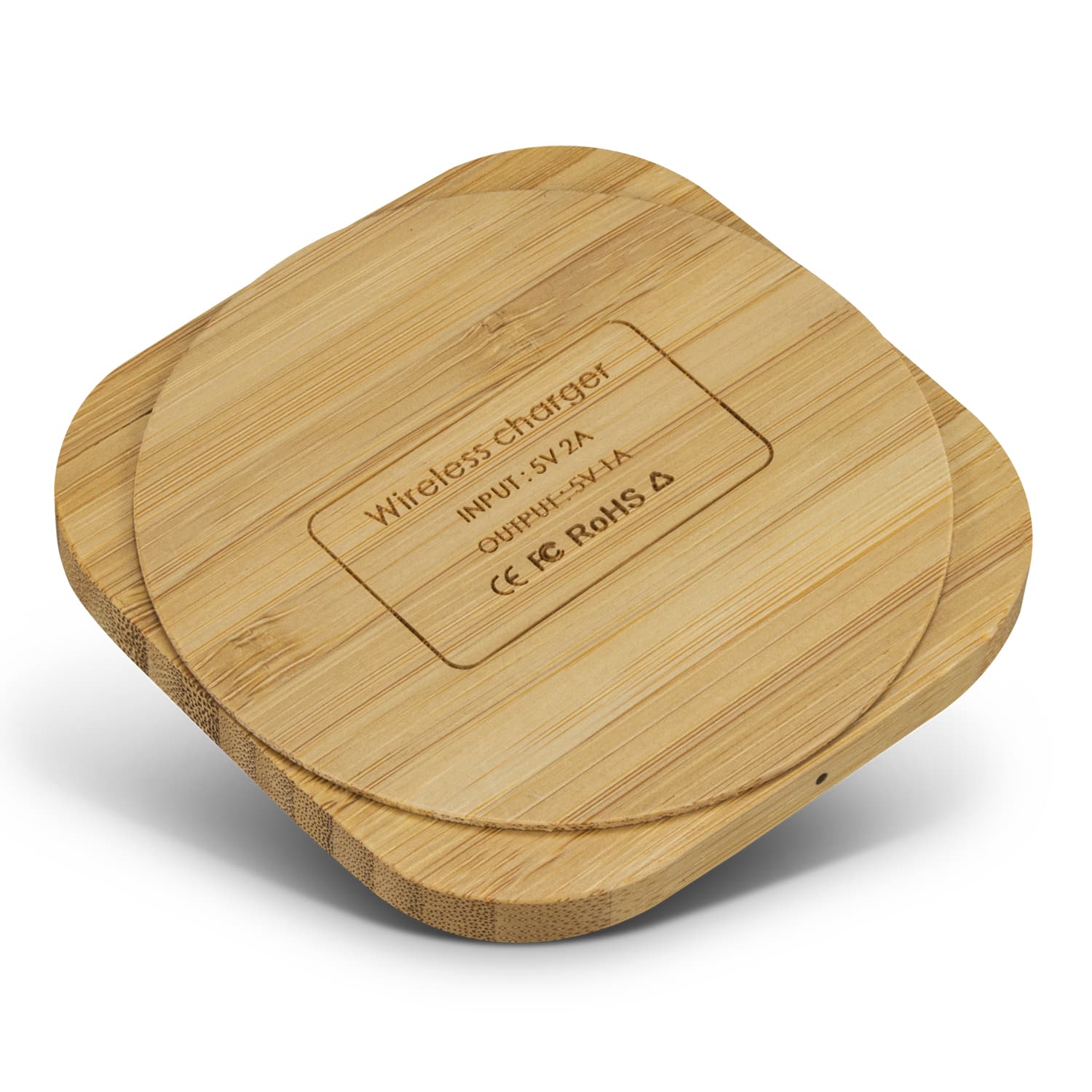 Vita Bamboo Wireless Charger - Square · Product view