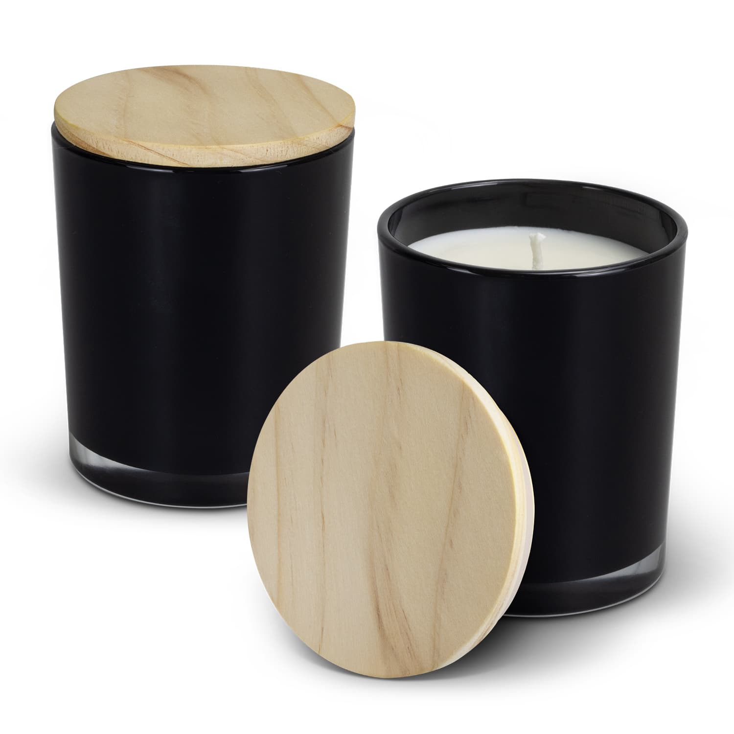 Tranquil Scented Candle · Black · front