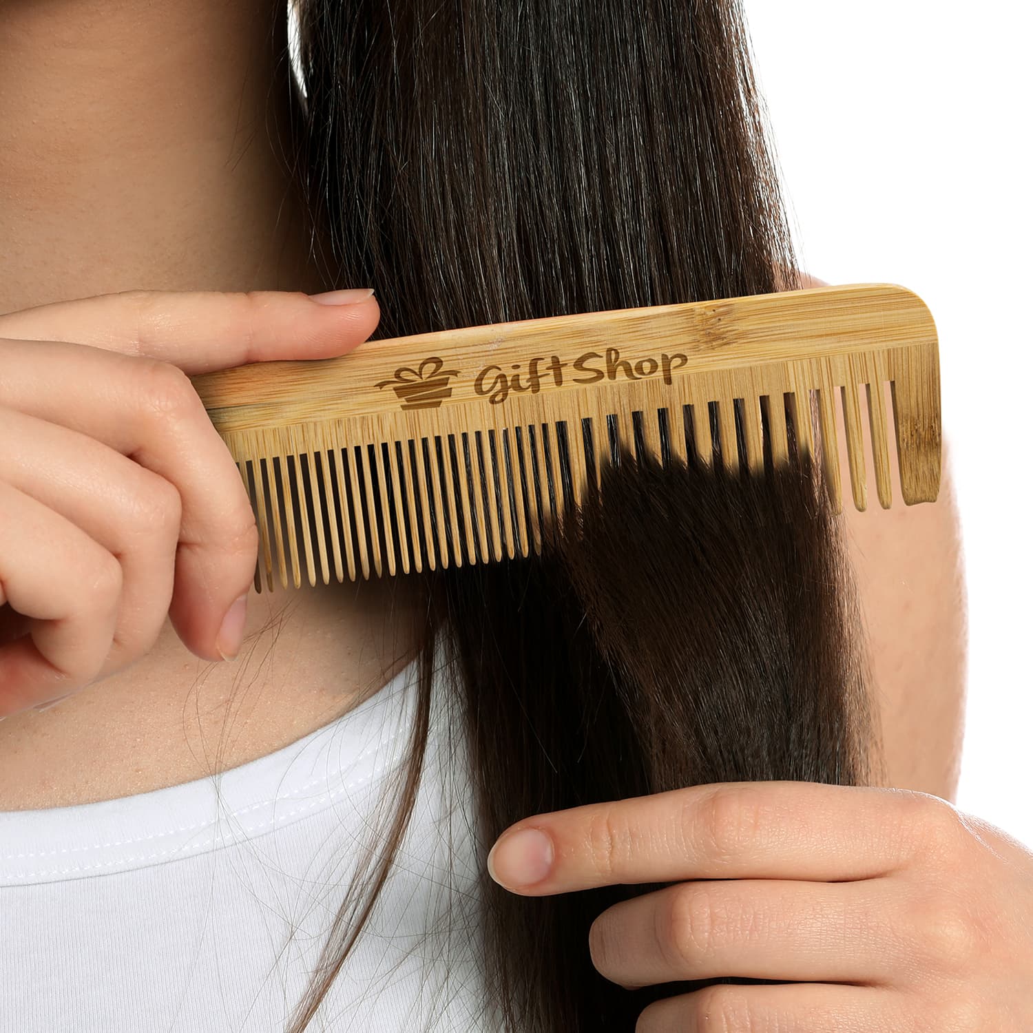 Bamboo Hair Comb · Product view
