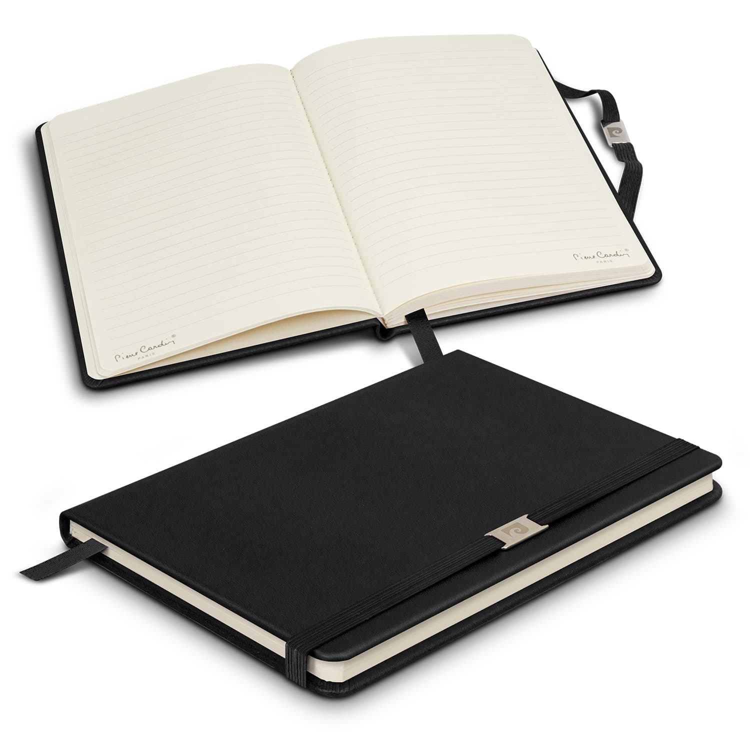 Pierre Cardin Nouvelle Notebook · Black · front