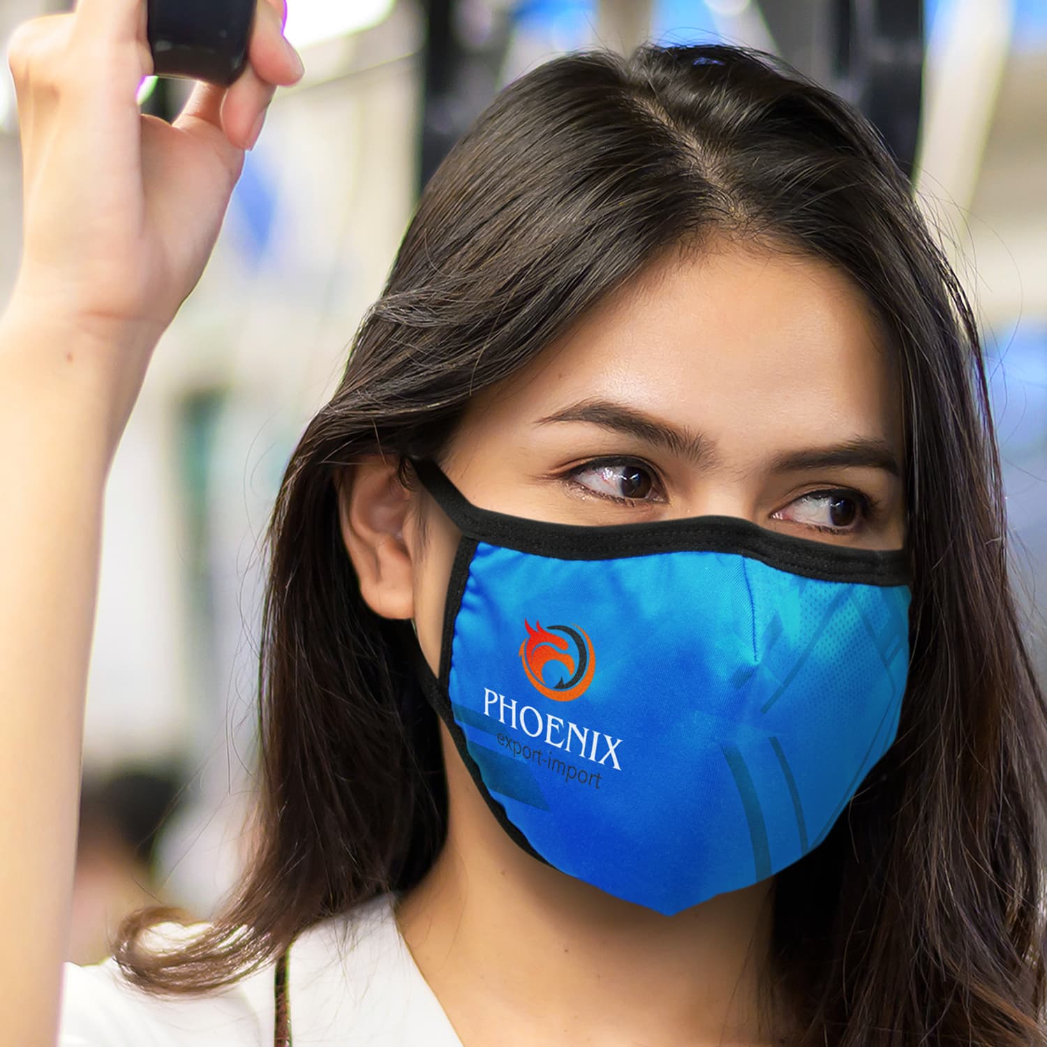 Full Colour Reusable Face Mask Premium - Indent · Product view