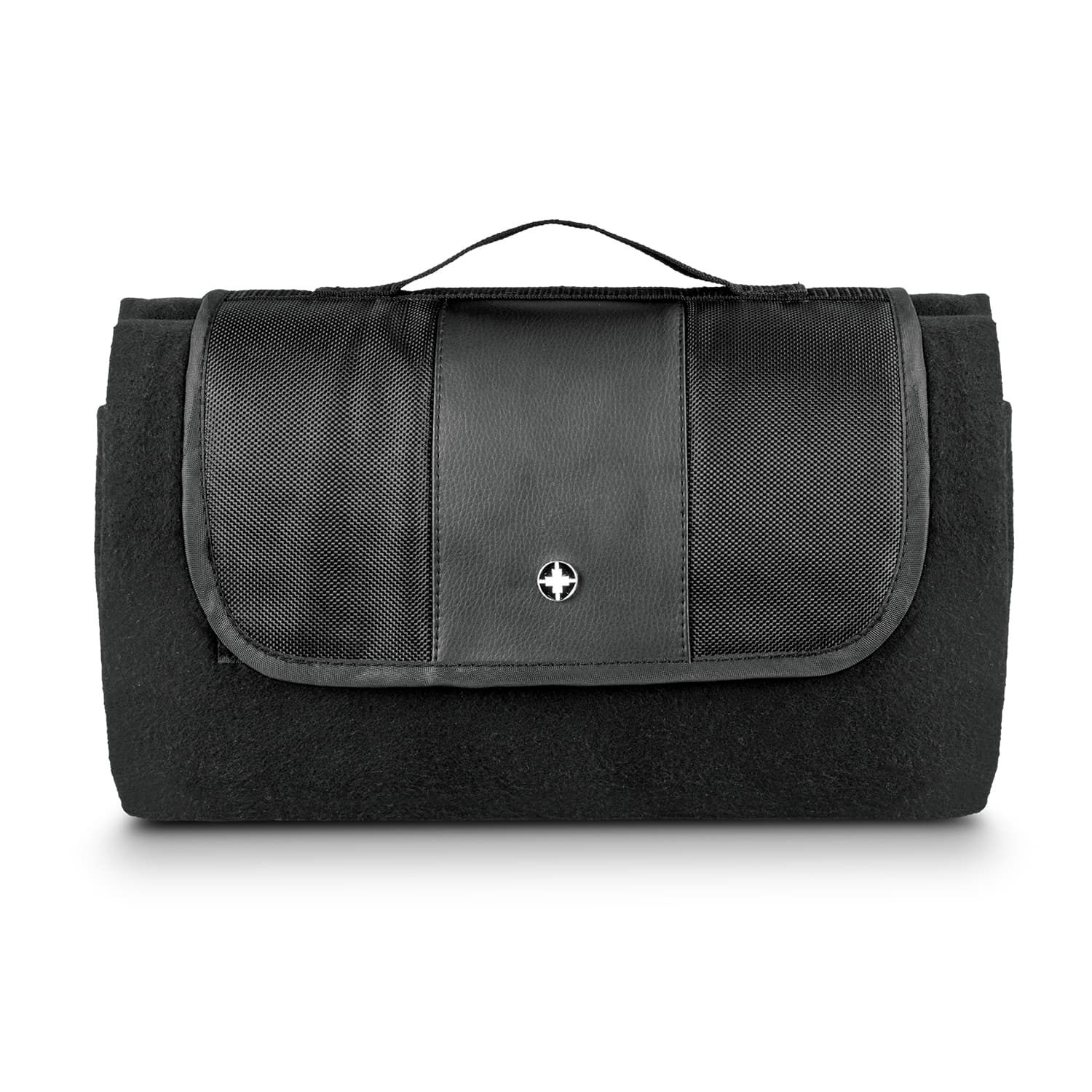 Swiss Peak Picnic Blanket · Black · front