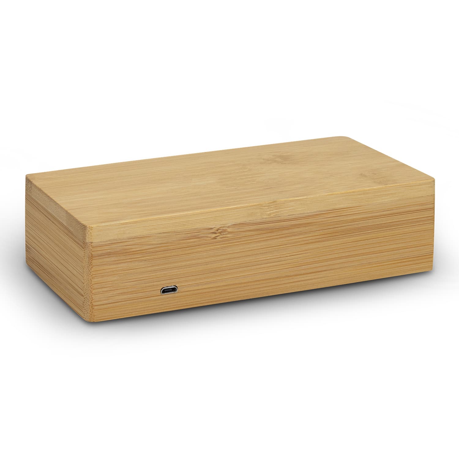 Bamboo Wireless Charging Clock · Product view