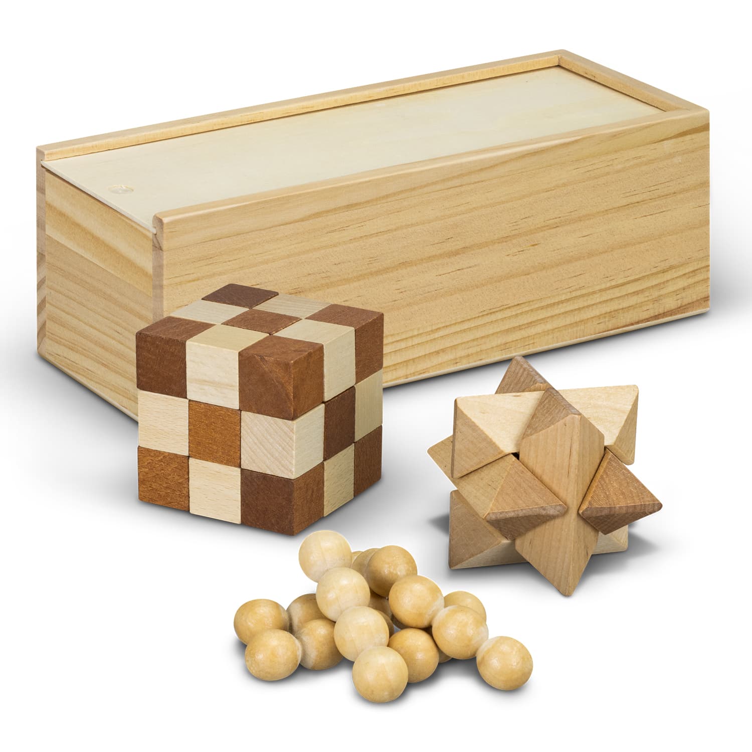 Wooden Brain Teaser Set · Product view