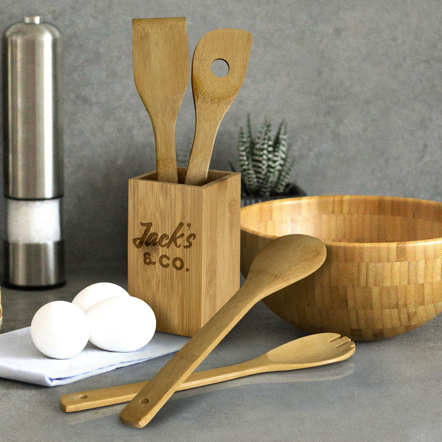 Bamboo Kitchen Utensils · Product view