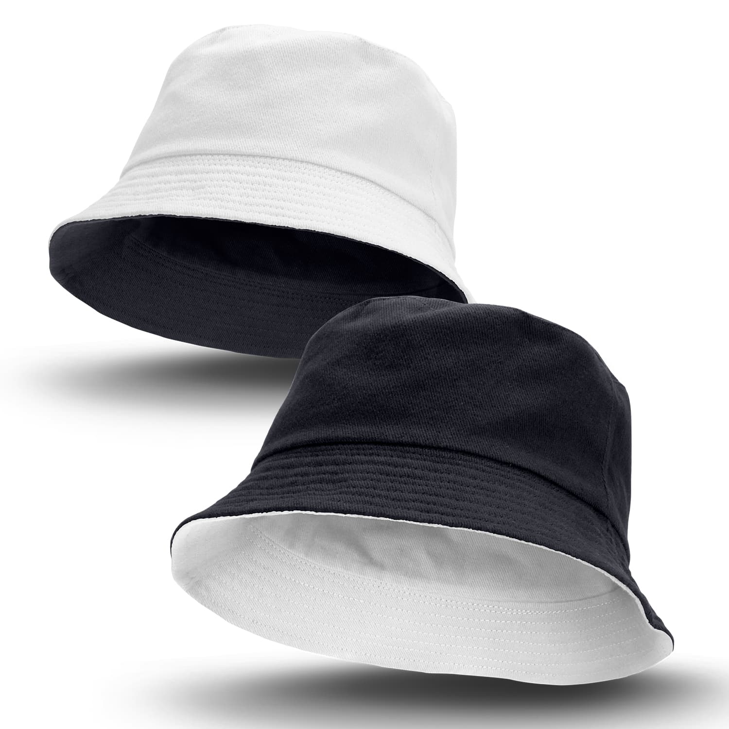 Reversible Bucket Hat · Black/White · colour reference