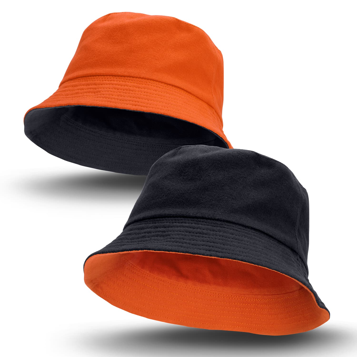 Reversible Bucket Hat · Black/Orange · colour reference