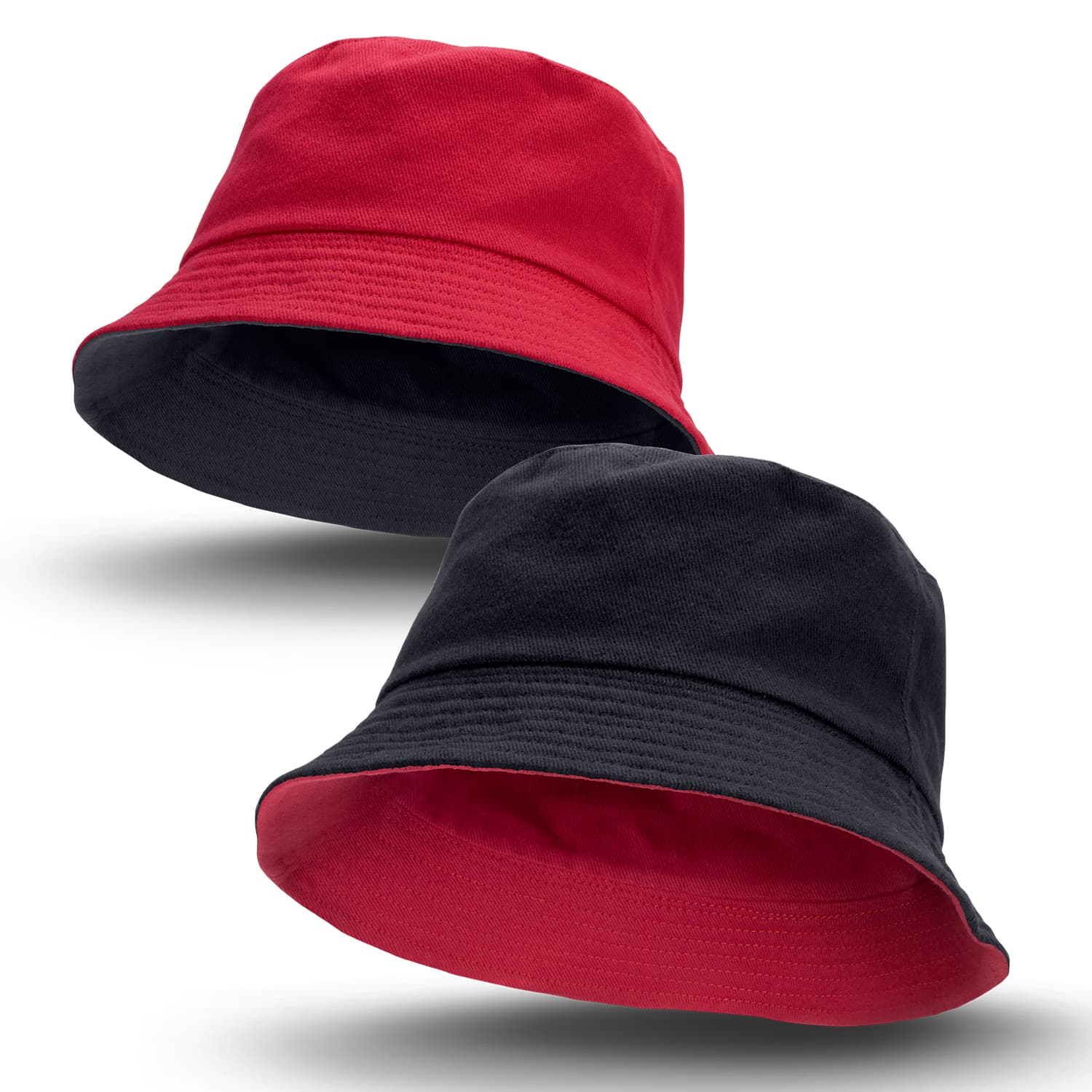 Reversible Bucket Hat · Black/Red · colour reference