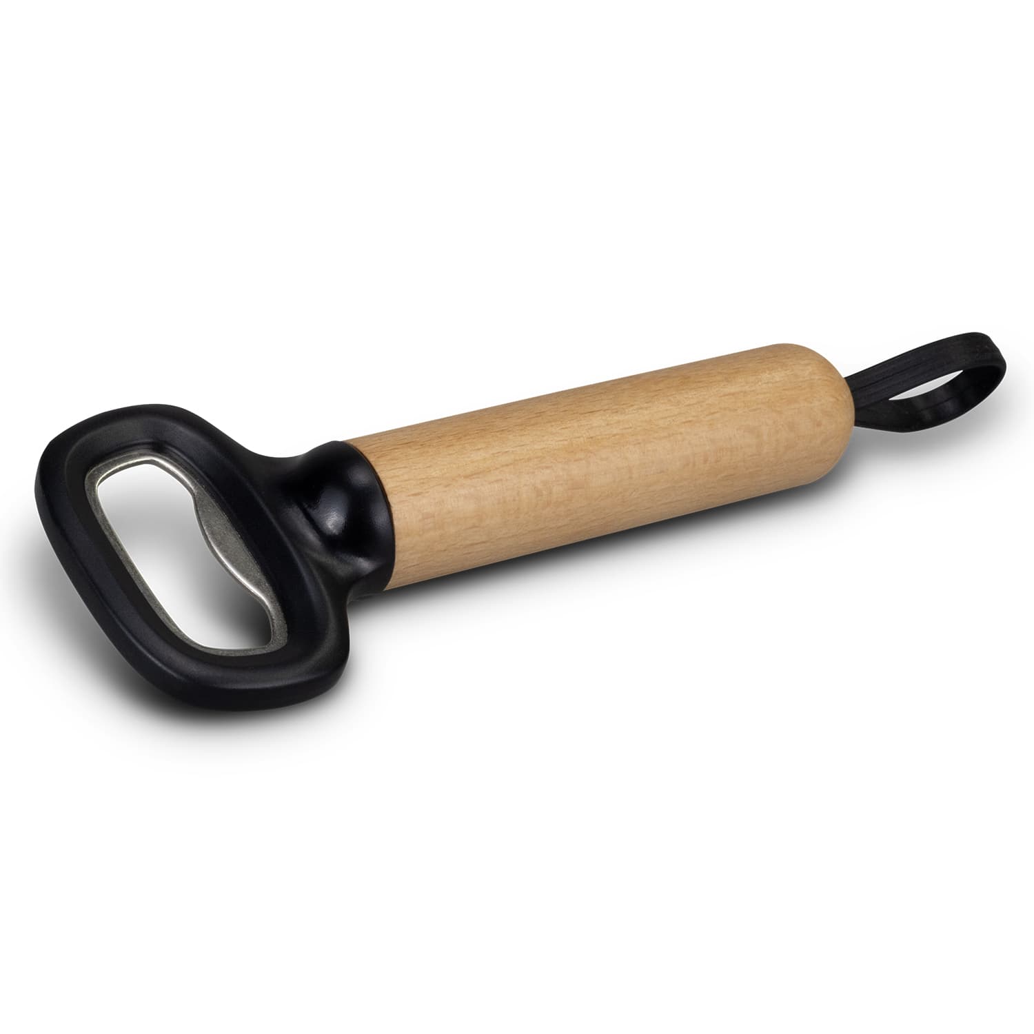 Timber Bottle Opener · Black · front