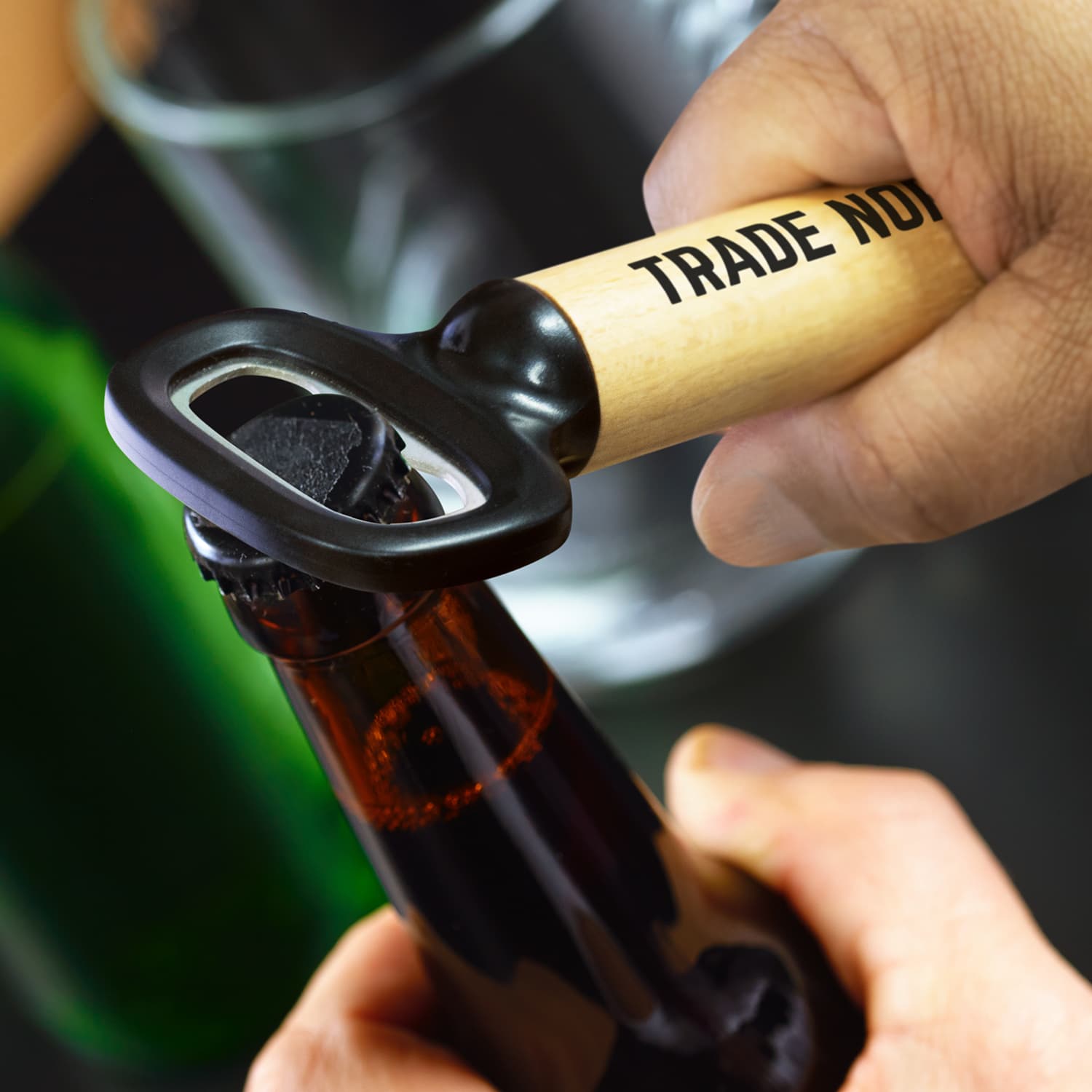 Timber Bottle Opener · Product view