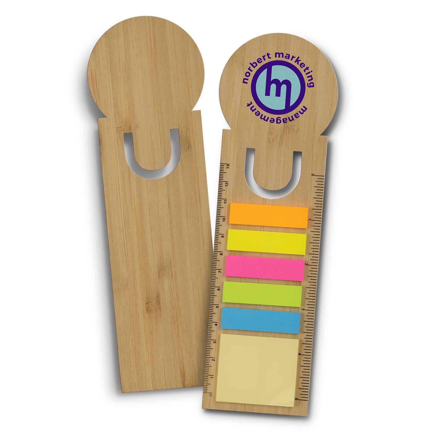 Bamboo Ruler Bookmark - Round · Product view