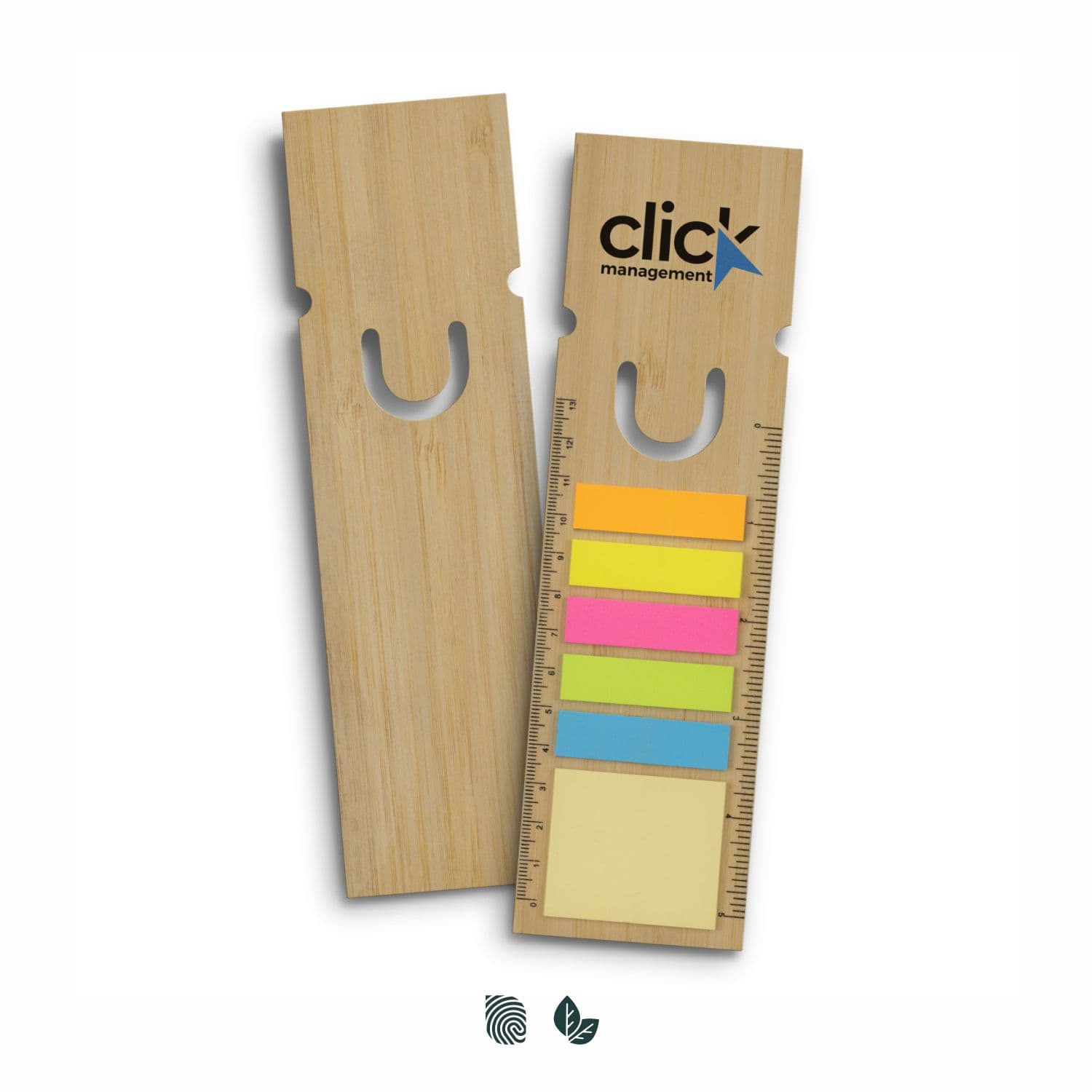 Bamboo Ruler Bookmark - Square · Product view
