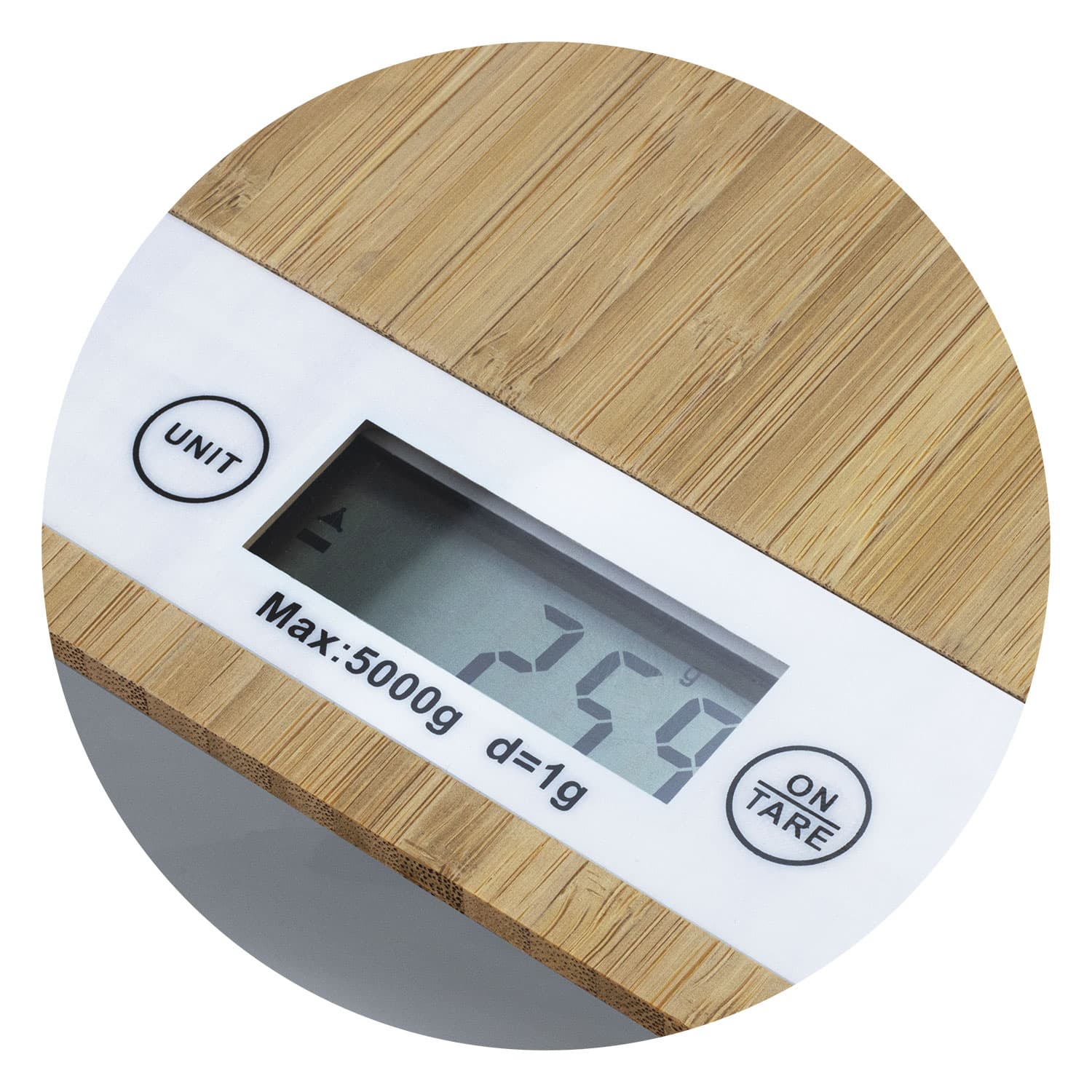 Bamboo Kitchen Scale · Product view