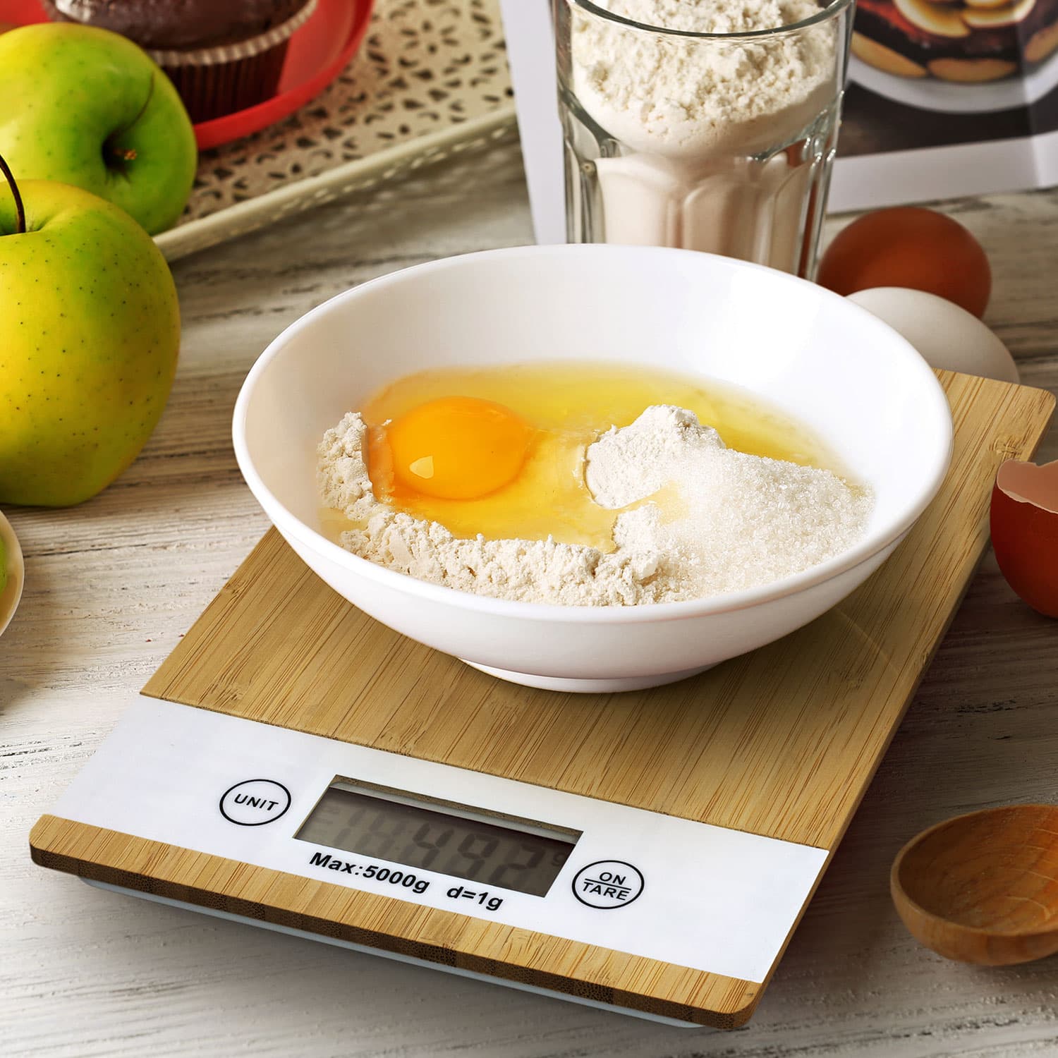 Bamboo Kitchen Scale · Product view