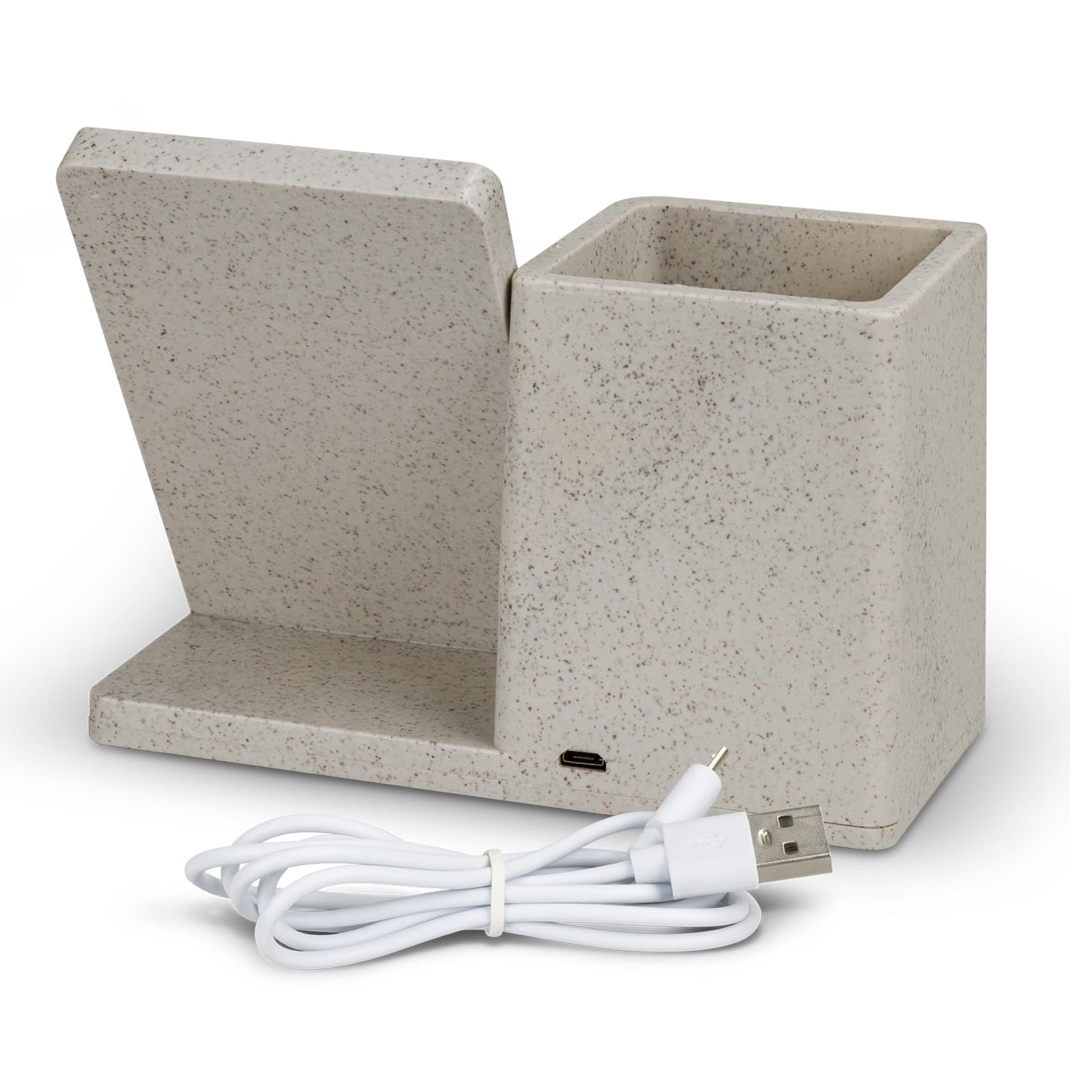 NATURA Oaken Wireless Charger Desk Caddy · Product view