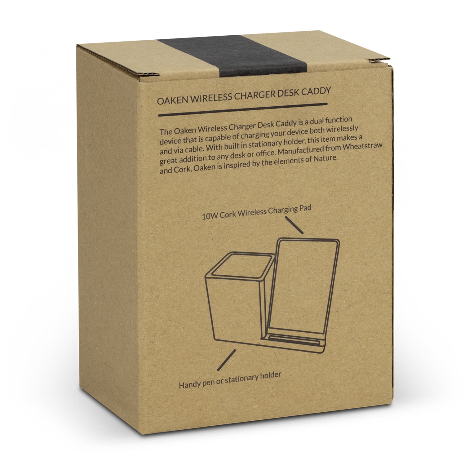 NATURA Oaken Wireless Charger Desk Caddy · Product view
