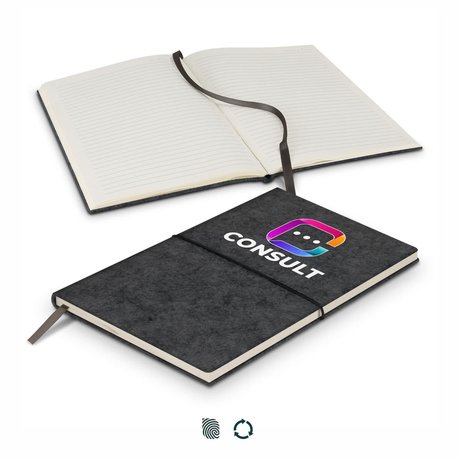 RPET Felt Soft Cover Notebook · Product view